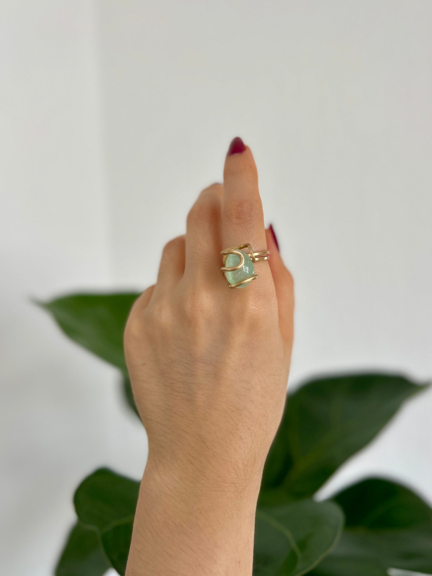 Anillo Aguamarina