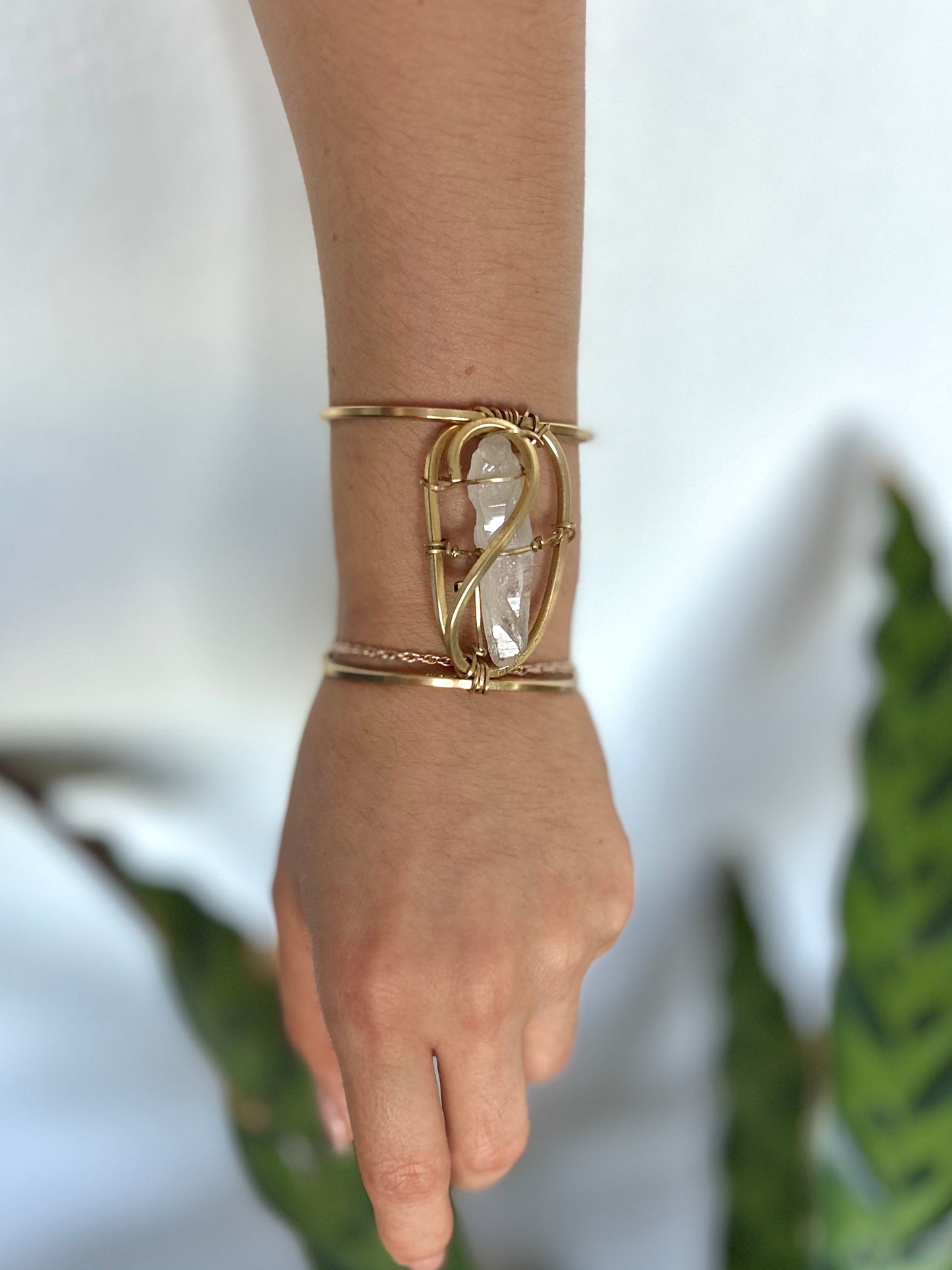 Brazalete Cuarzo Transparente