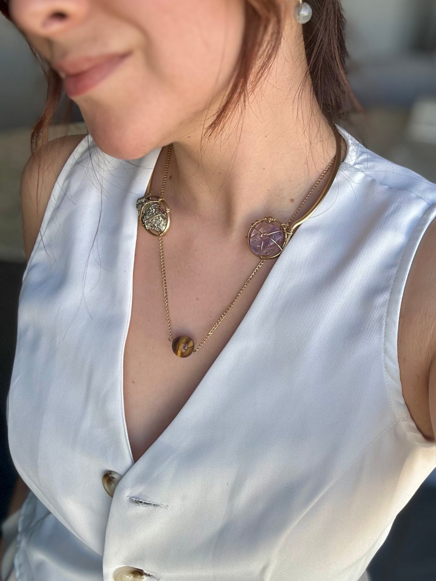 Collar Pop Ojo de Tigre