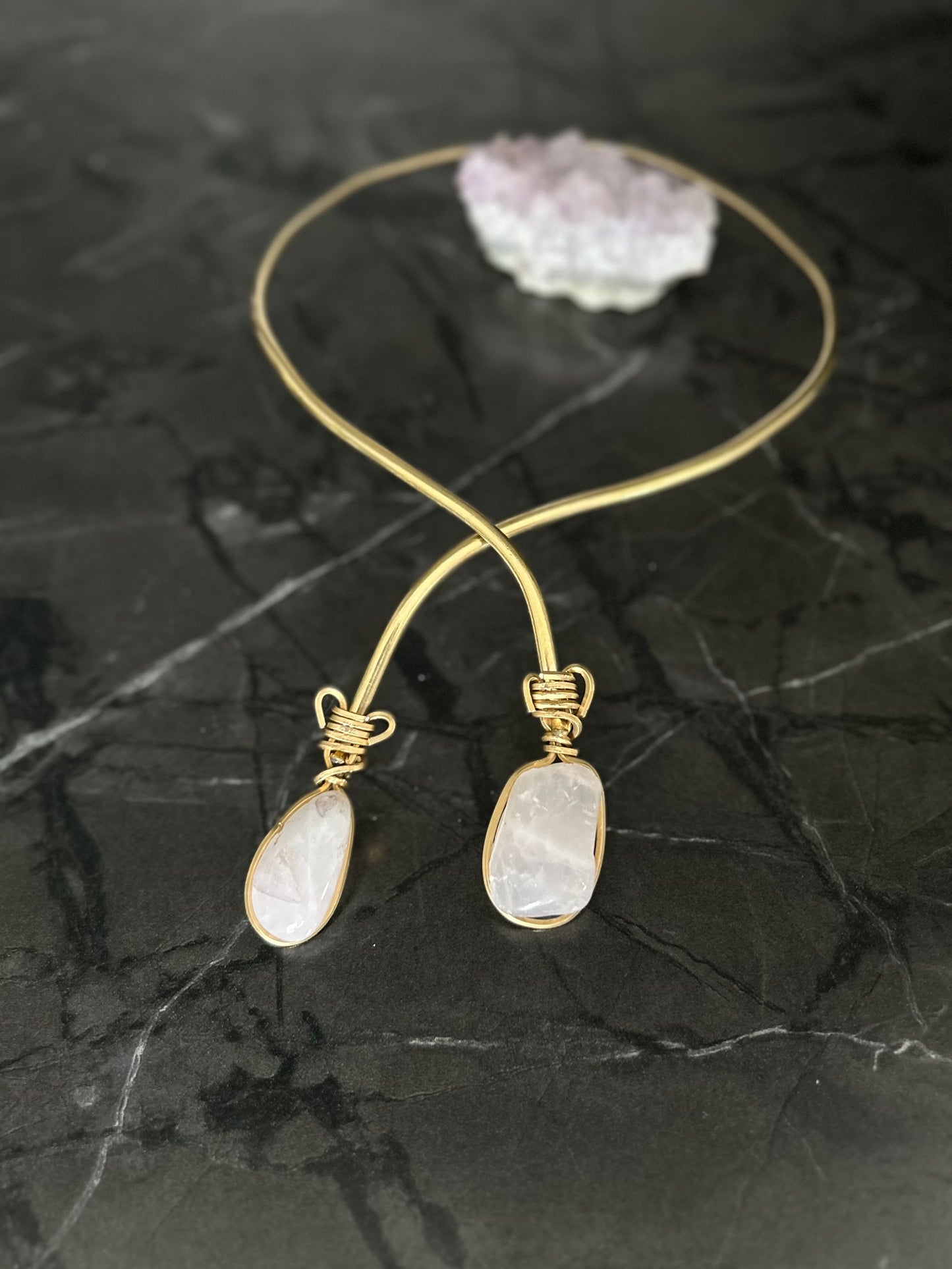 Collar Cuarzo Rosa