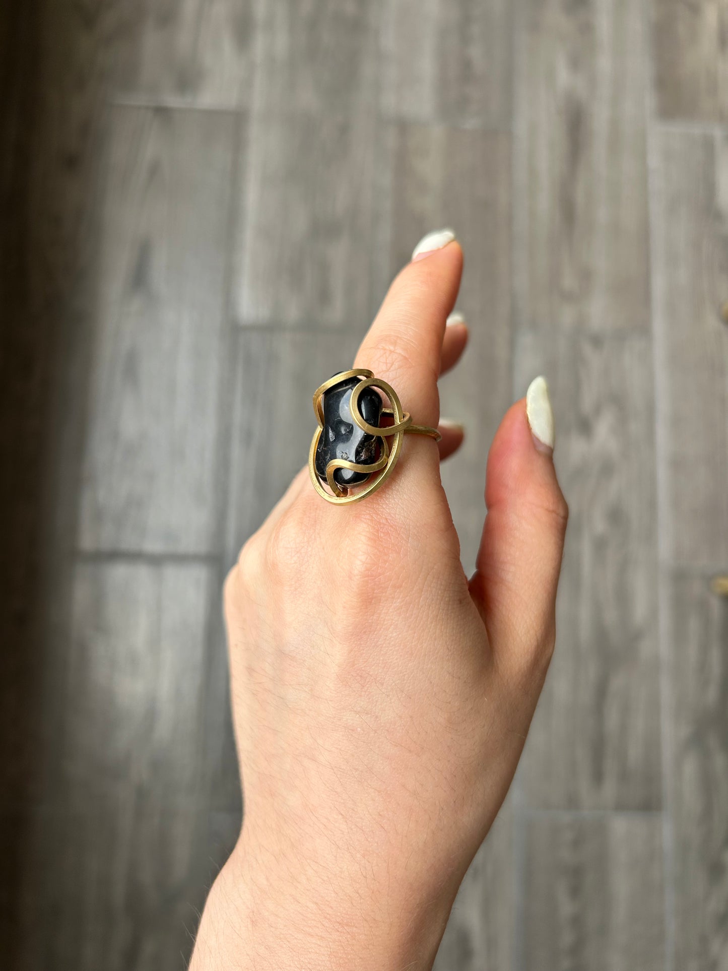 Anillo Obsidiana Negra