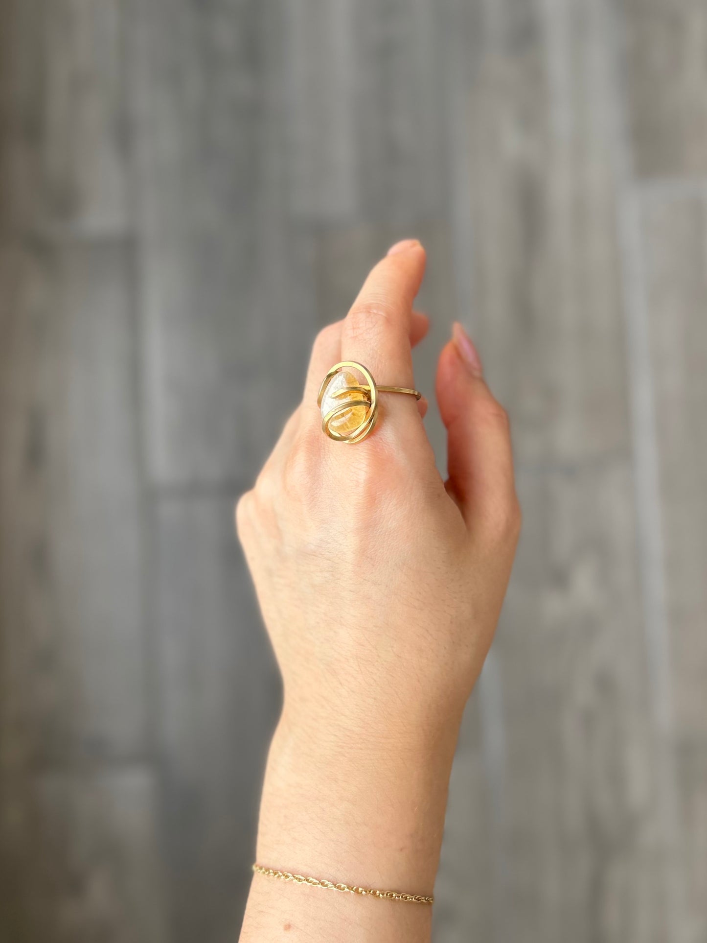 Anillo Citrino