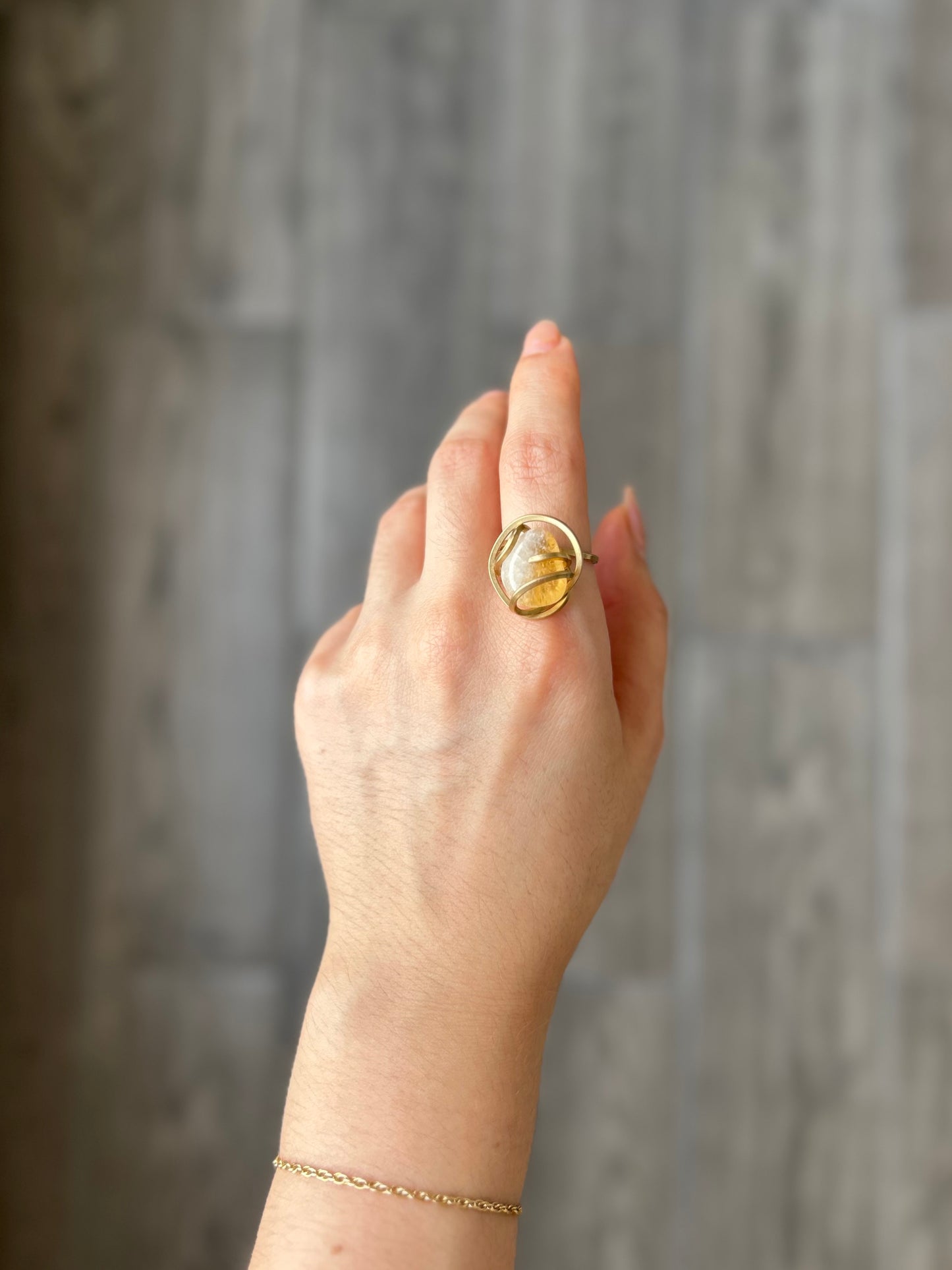 Anillo Citrino