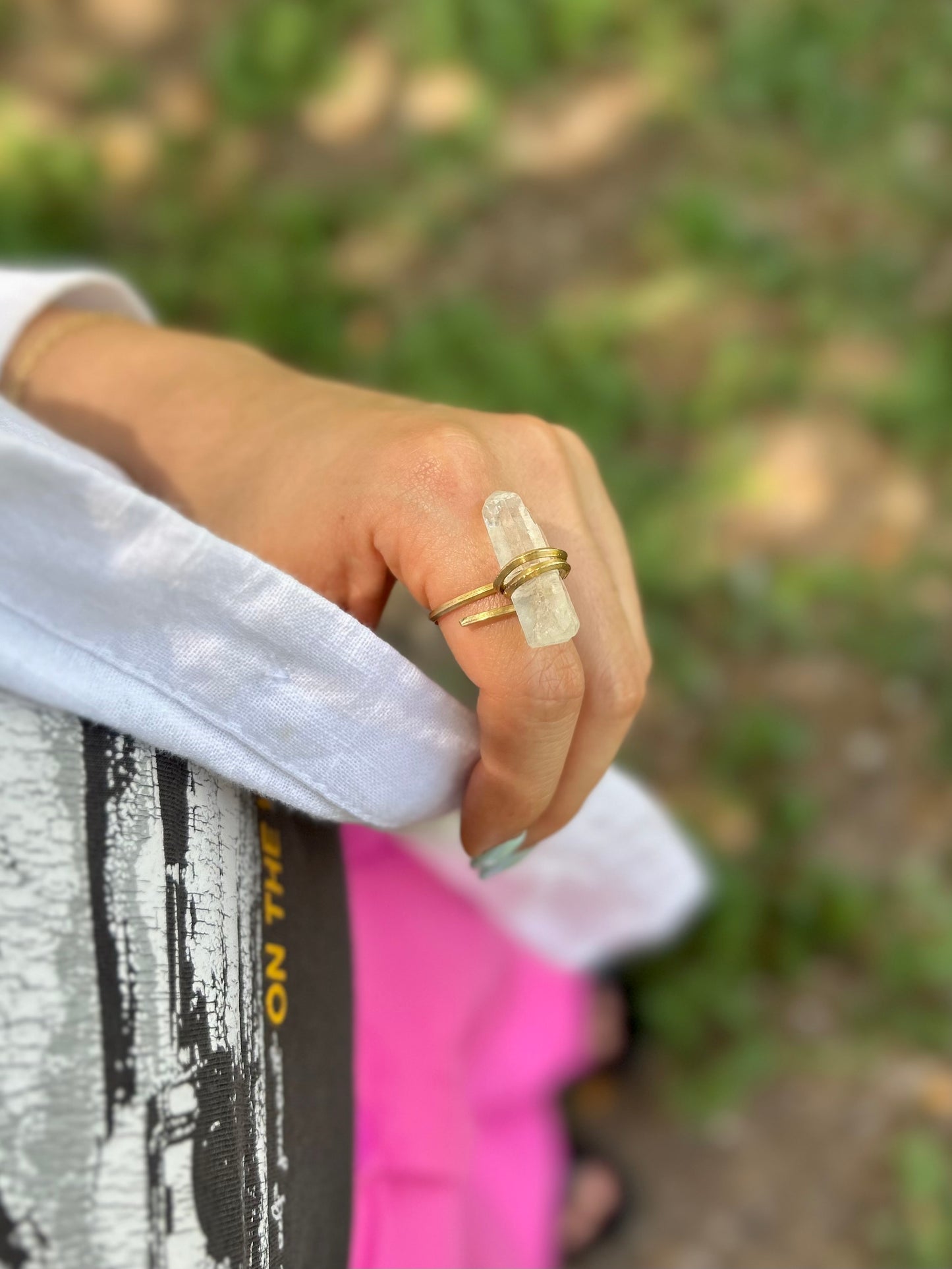 Anillo Cuarzo Transparente