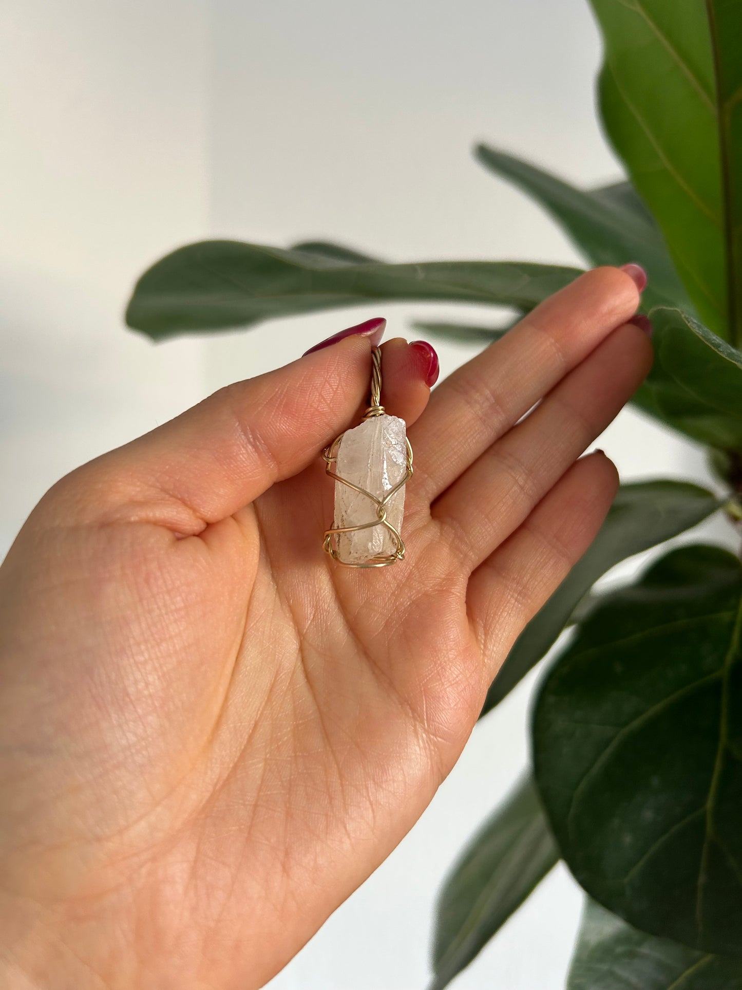 Dije Cuarzo Transparente