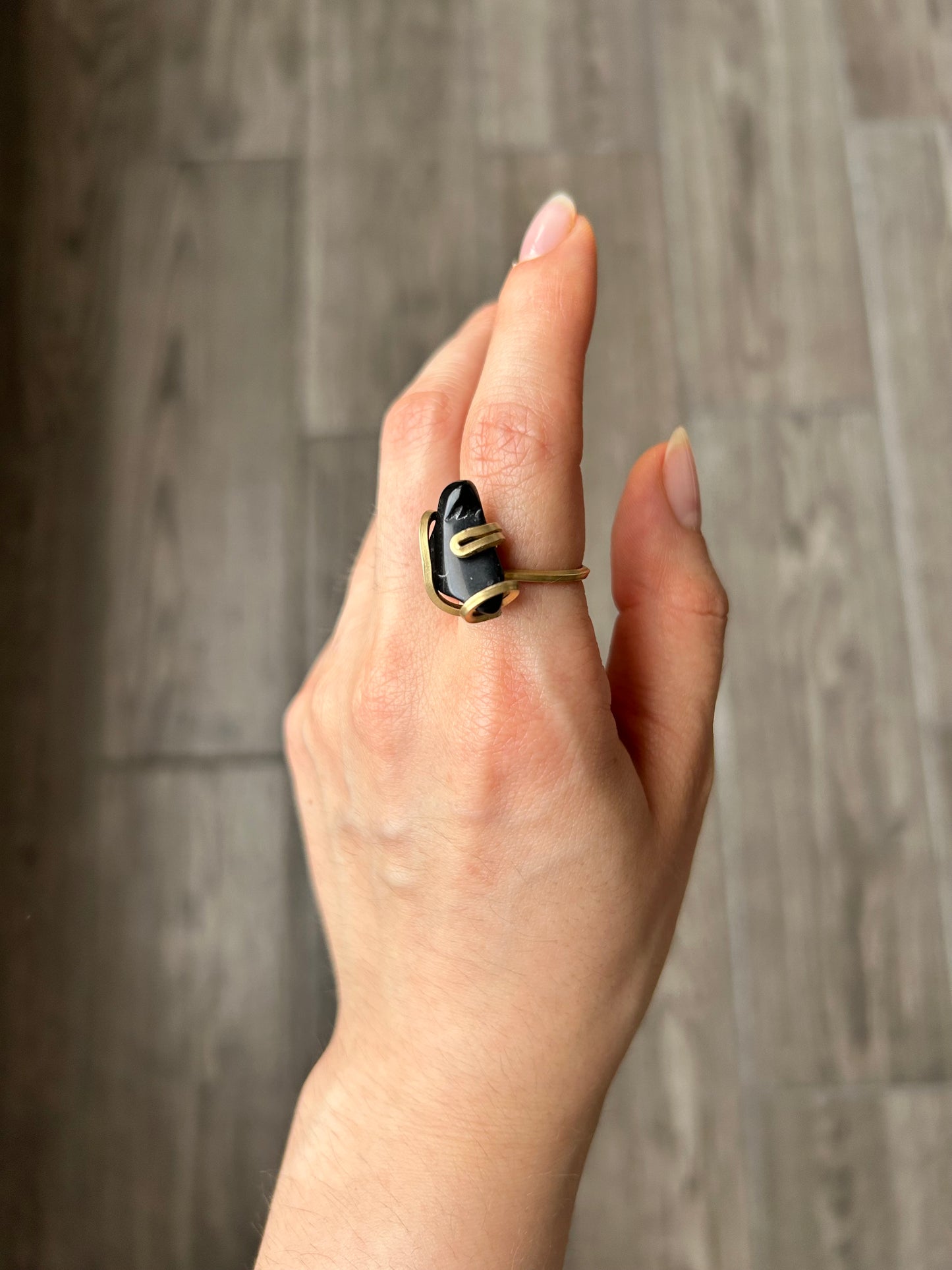 Anillo Obsidiana Negra
