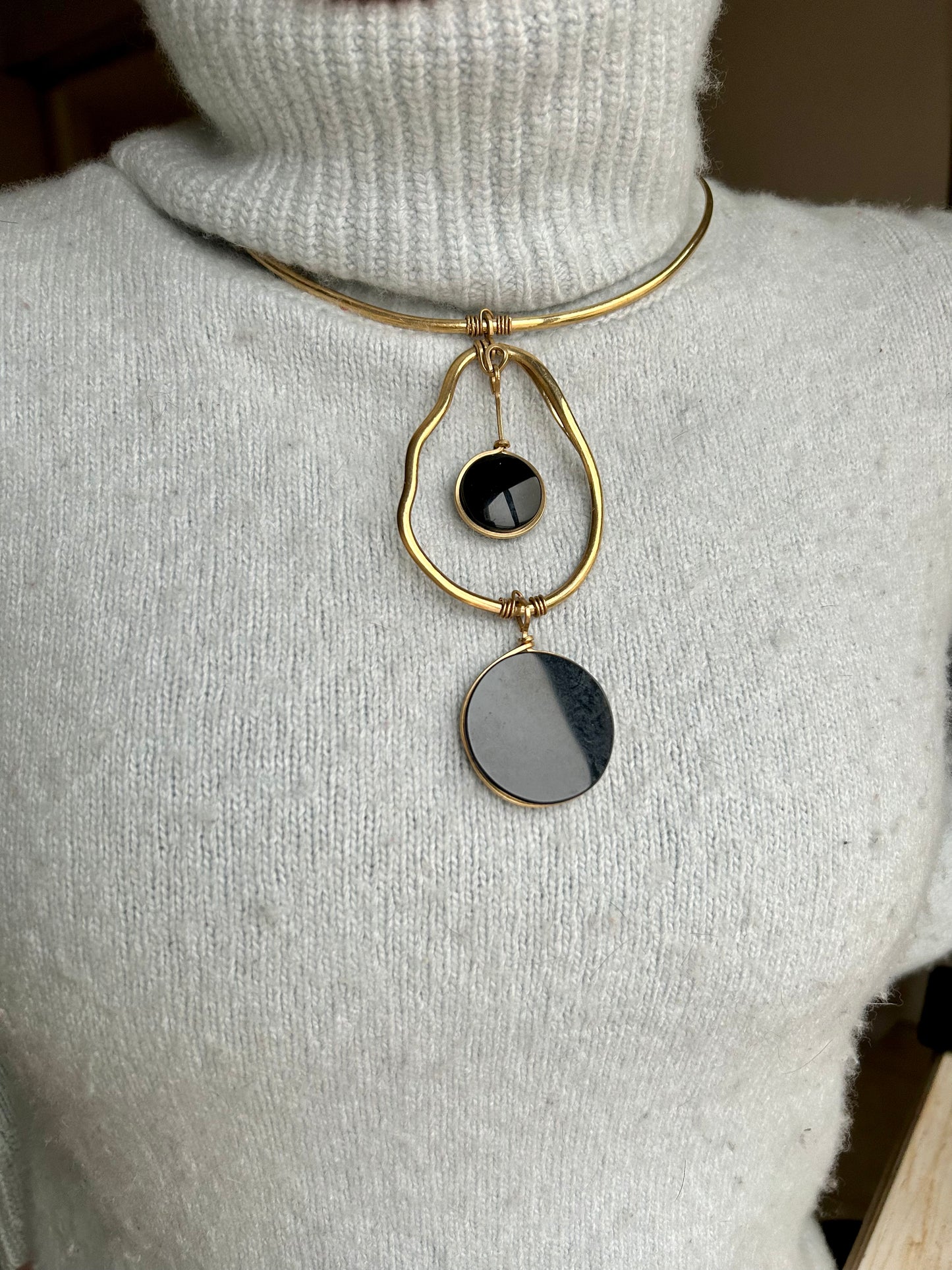 Collar Obsidiana Negra