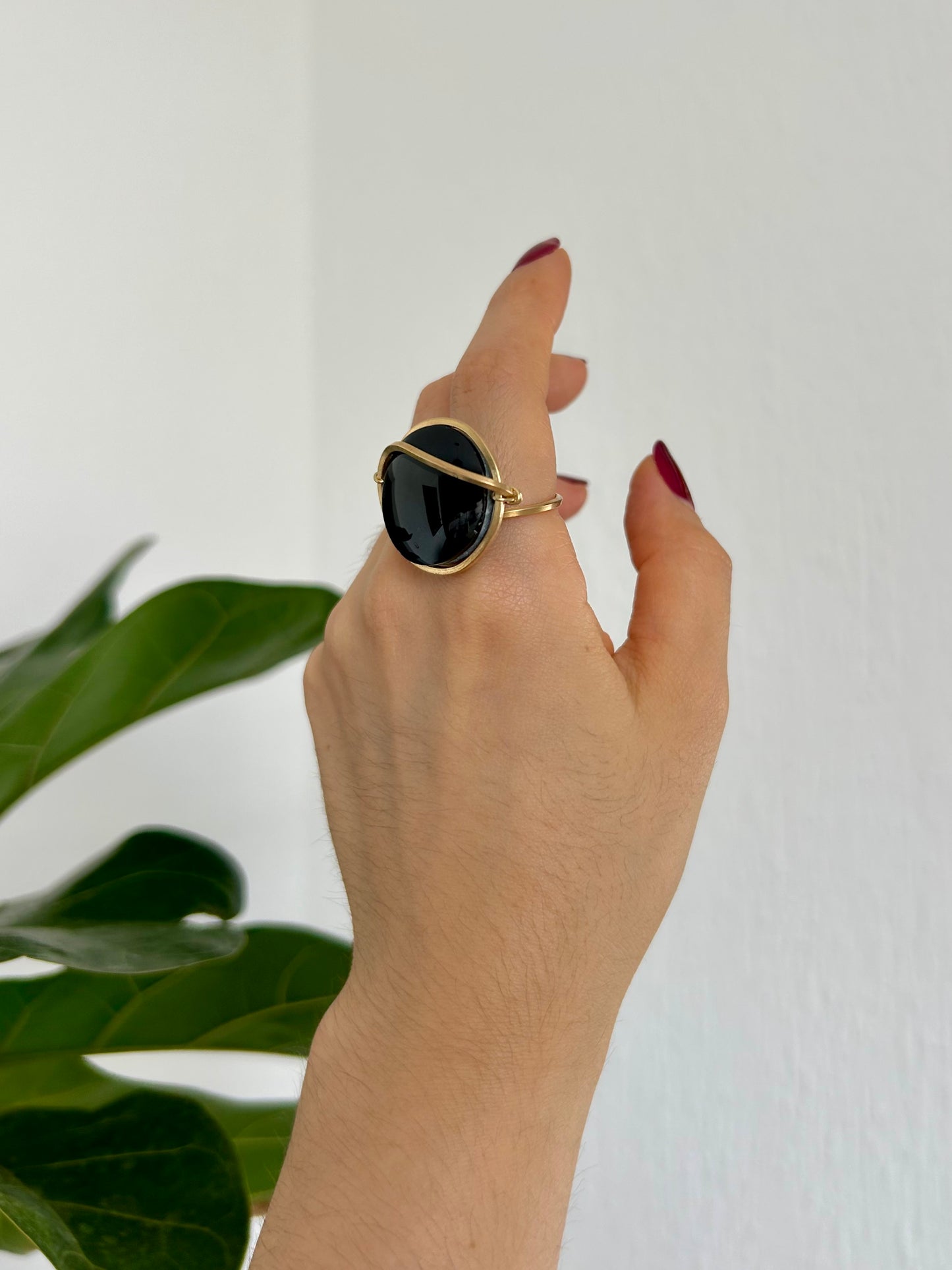 Anillo Obsidiana Negra