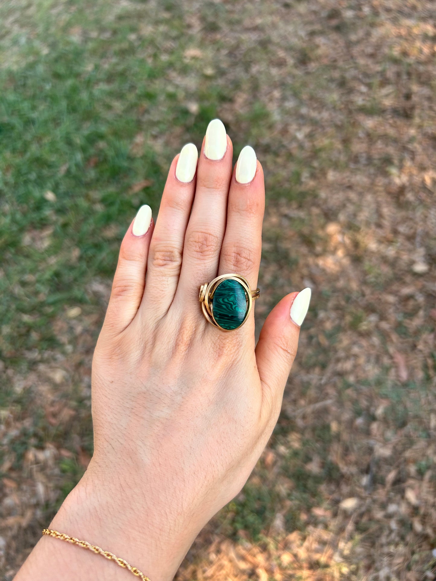 Anillo Malaquita