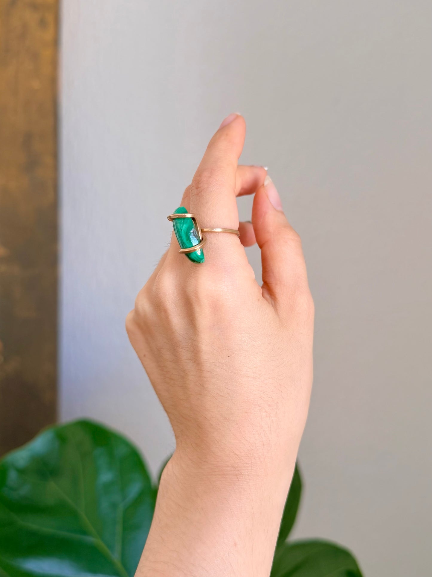 Anillo Malaquita