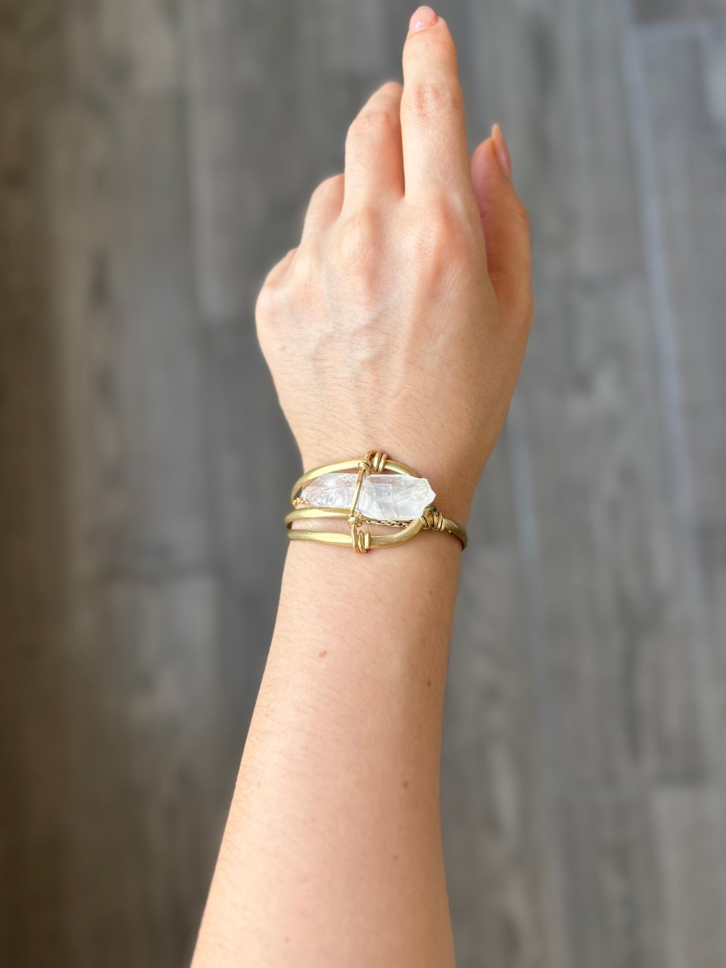 Brazalete Cuarzo Transparente
