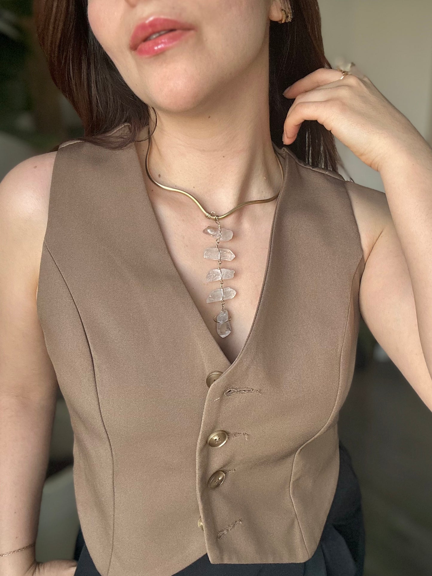Collar Cuarzo Transparente