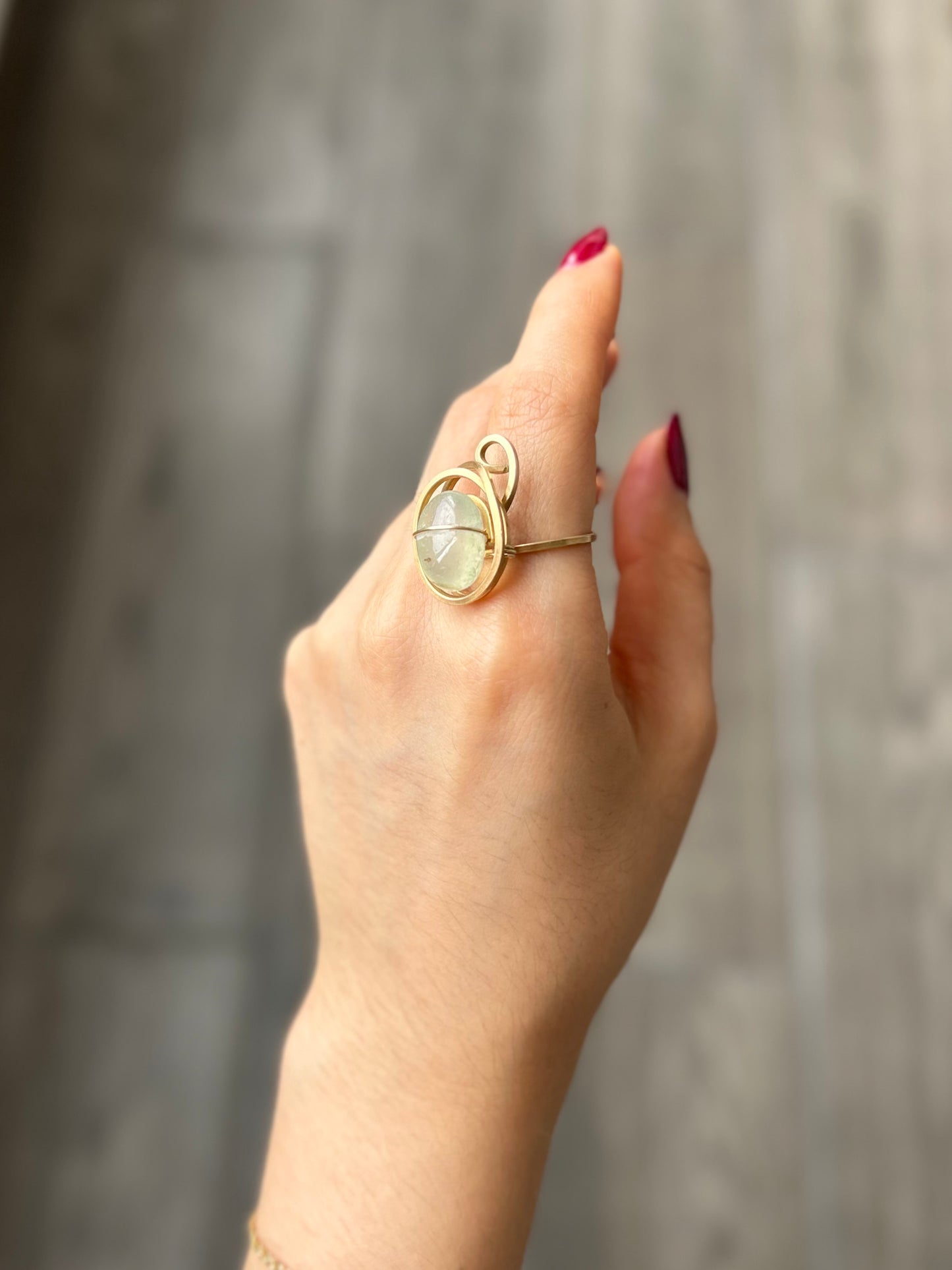 Anillo Aguamarina