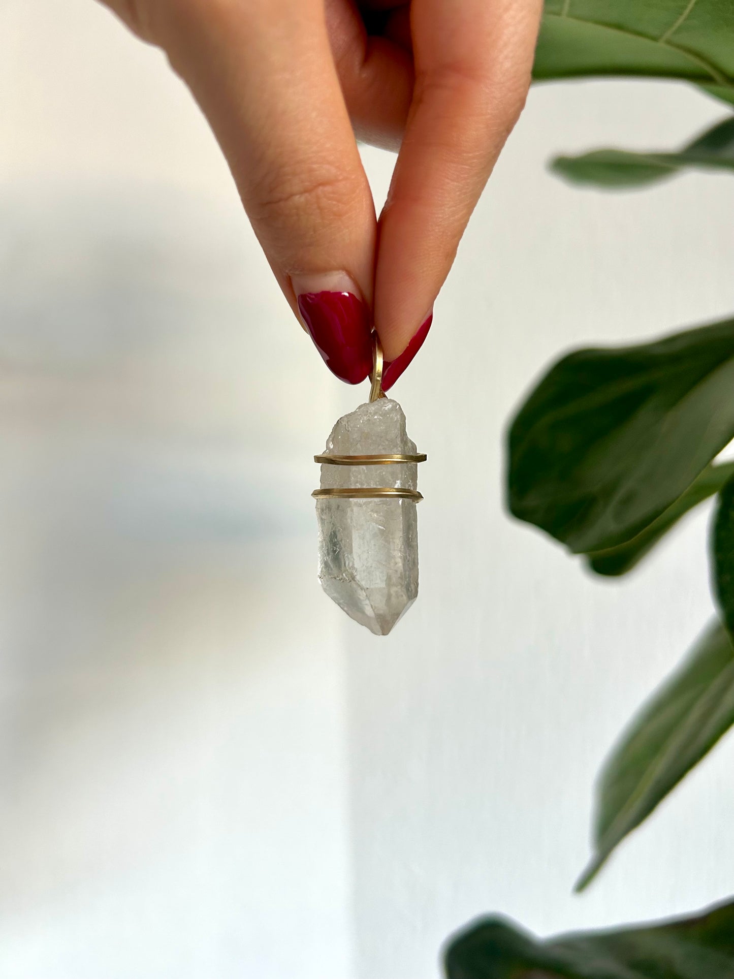 Dije Cuarzo Transparente