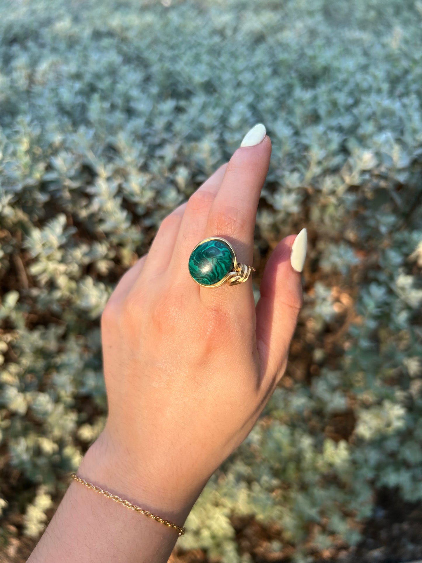 Anillo Malaquita