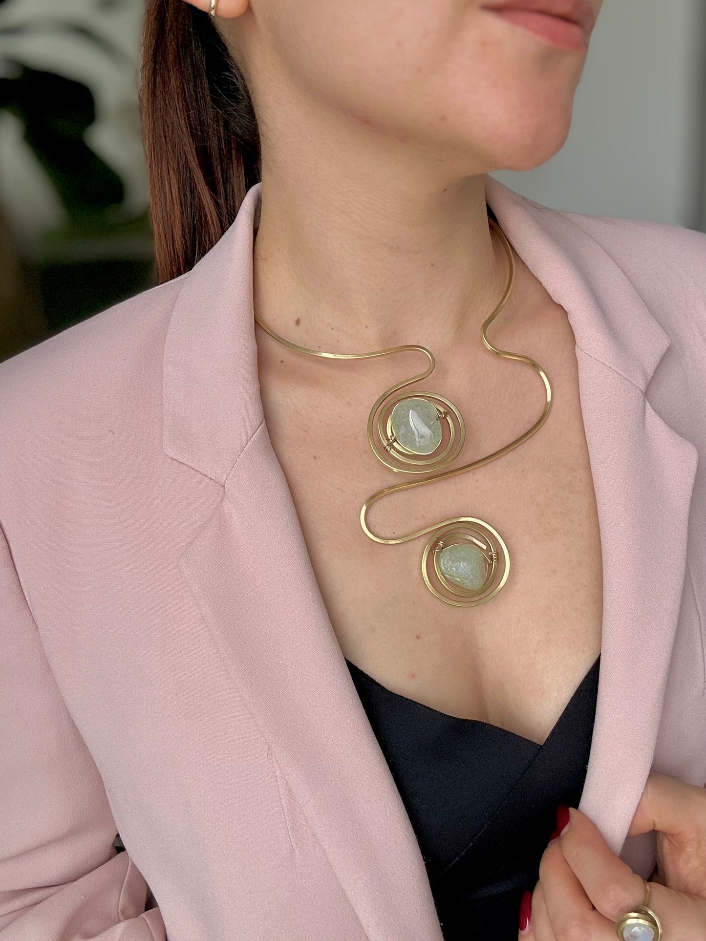 Collar Aguamarina
