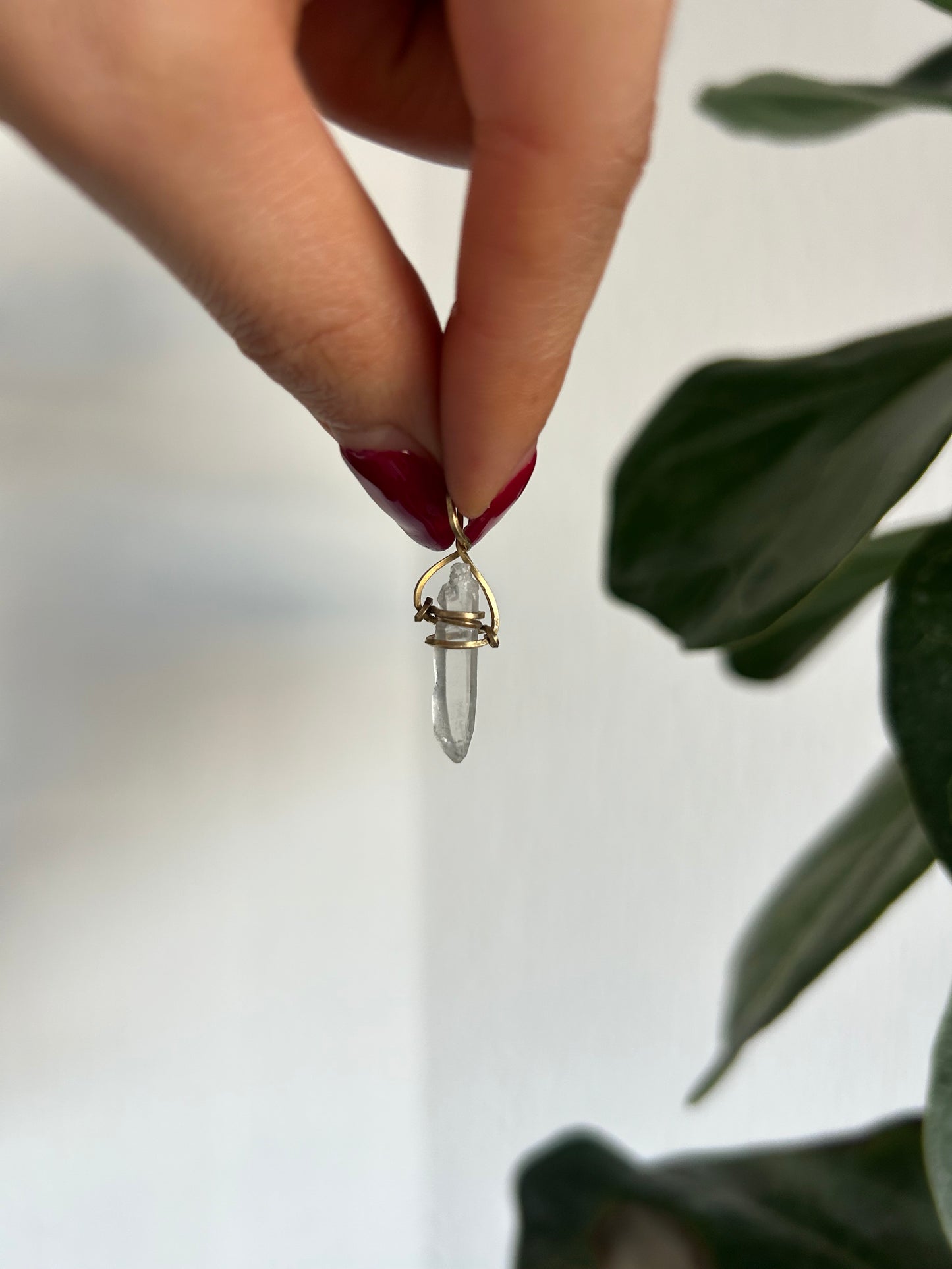 Dije Cuarzo Transparente