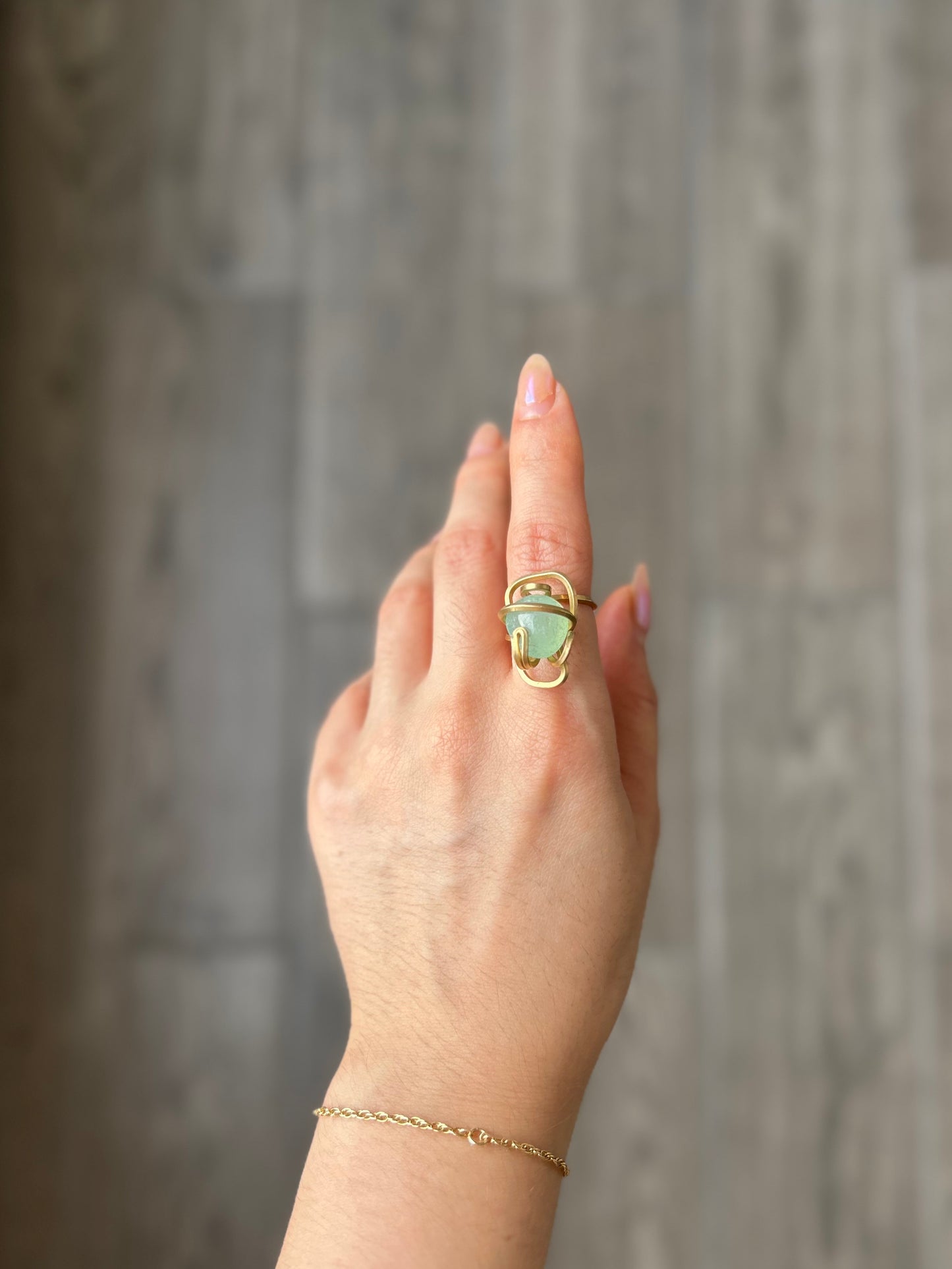 Anillo Aguamarina