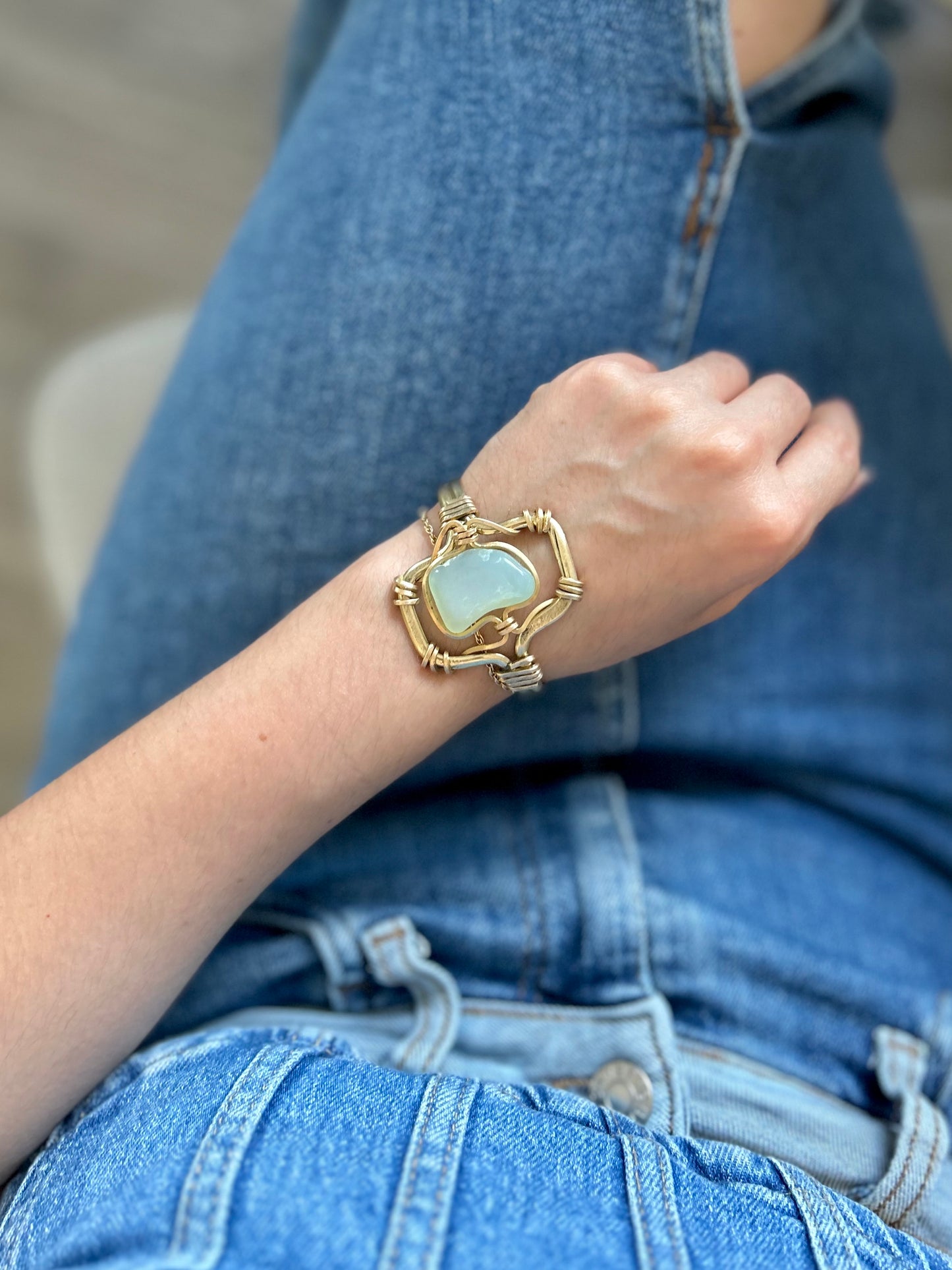 Brazalete Aguamarina