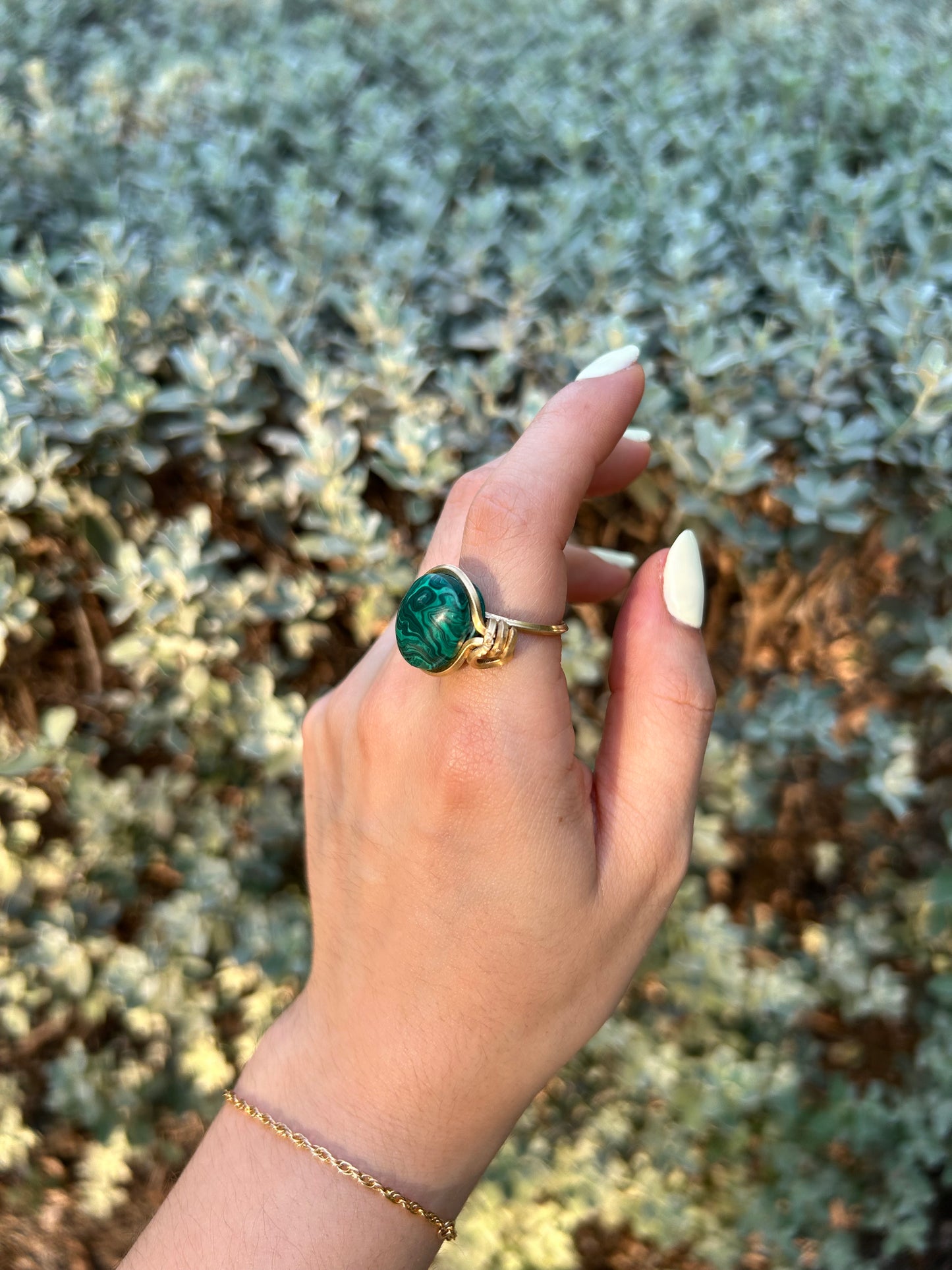Anillo Malaquita