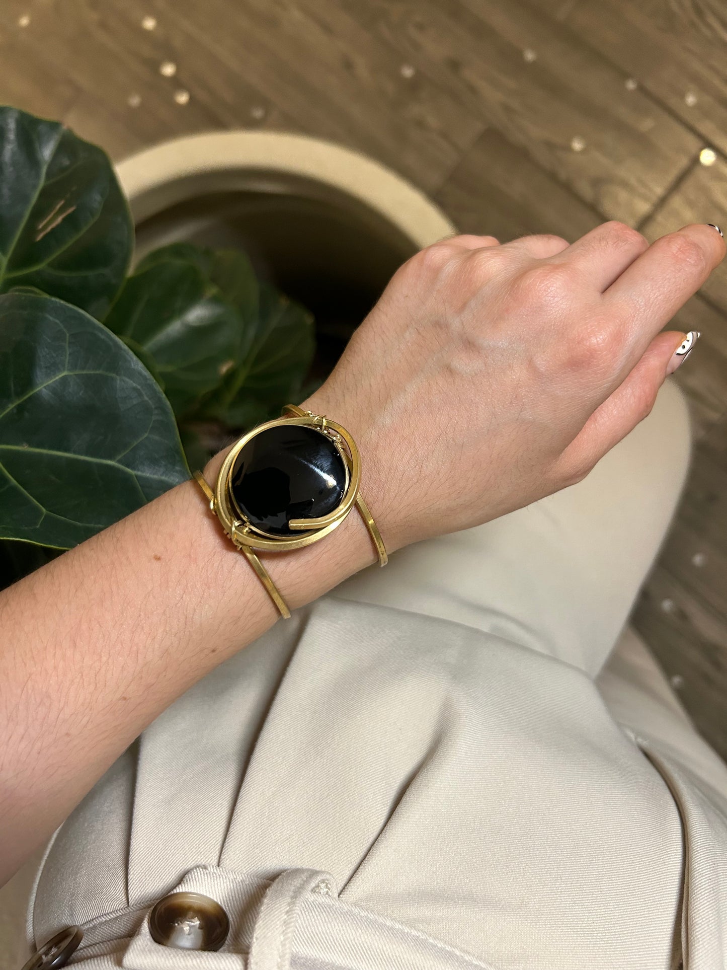 Brazalete Obsidiana Negra