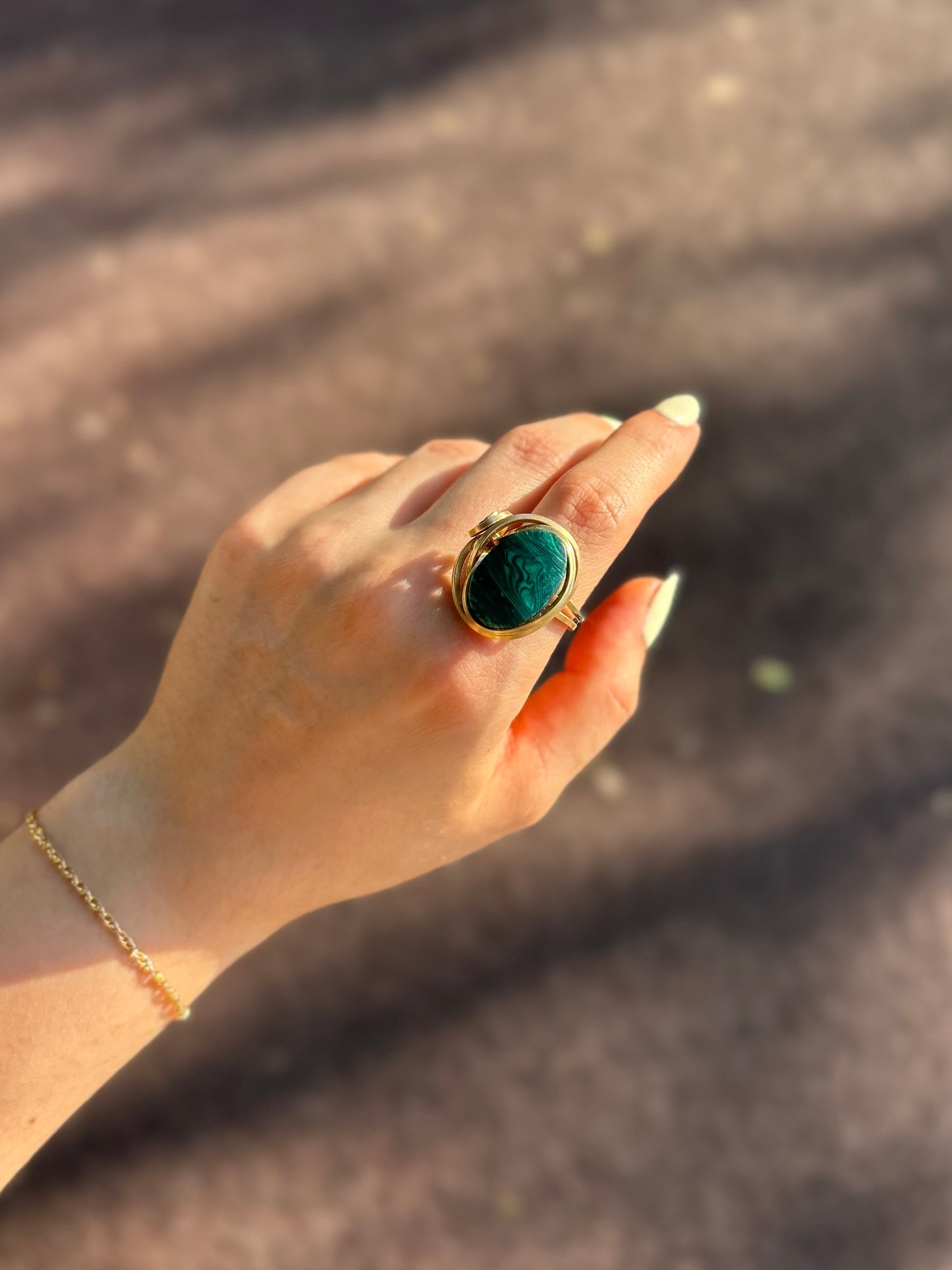Anillo Malaquita