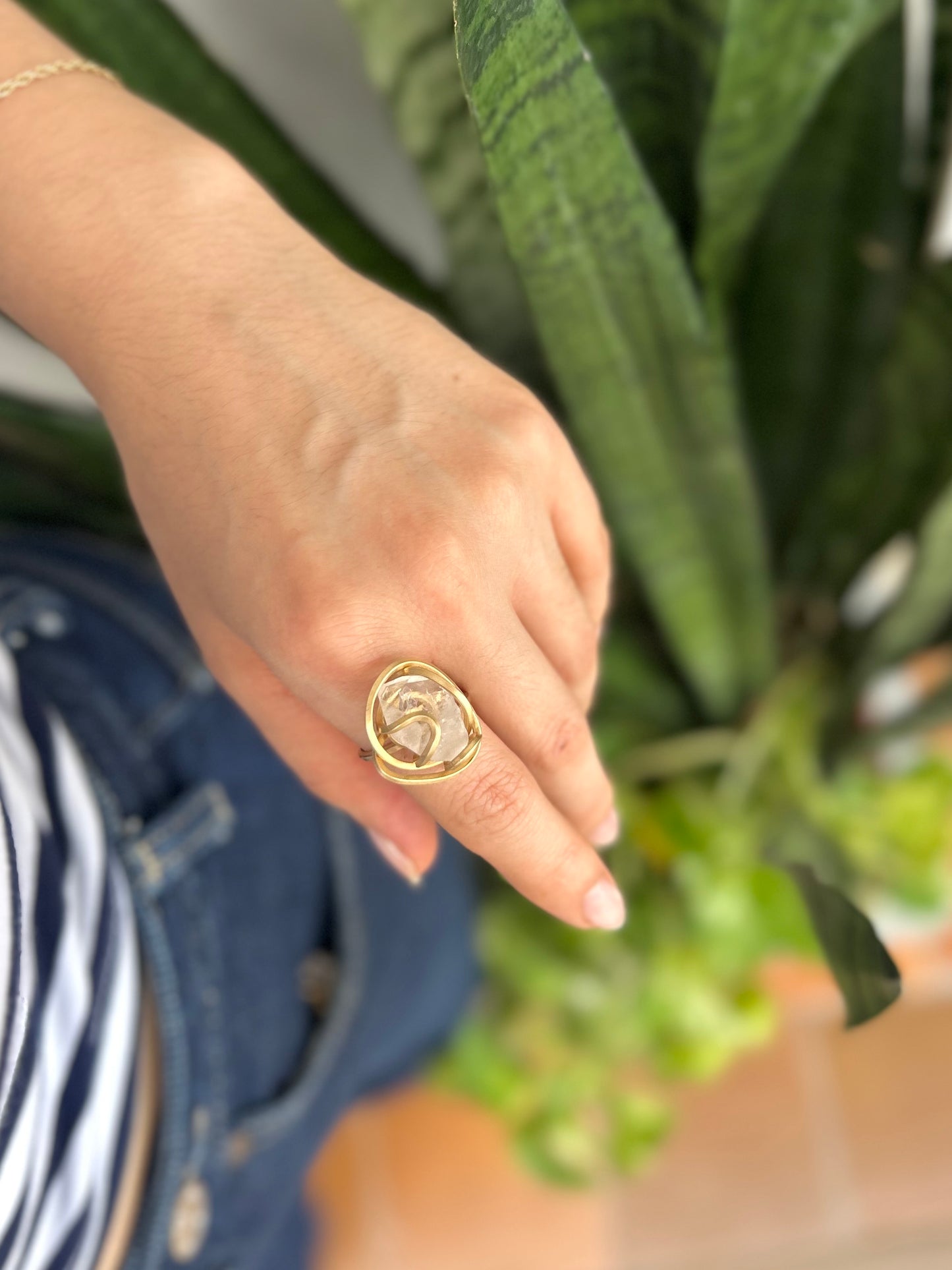 Anillo Cuarzo Transparente
