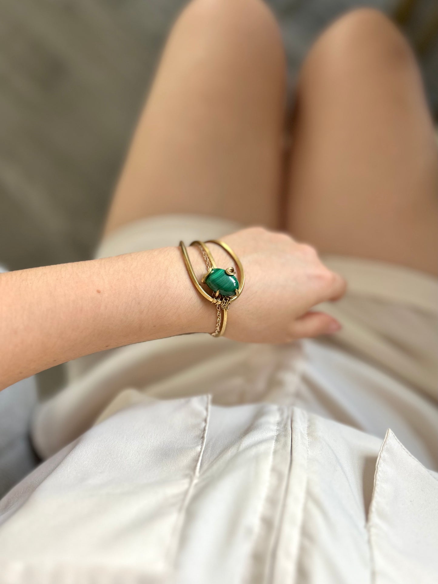 Brazalete Malaquita
