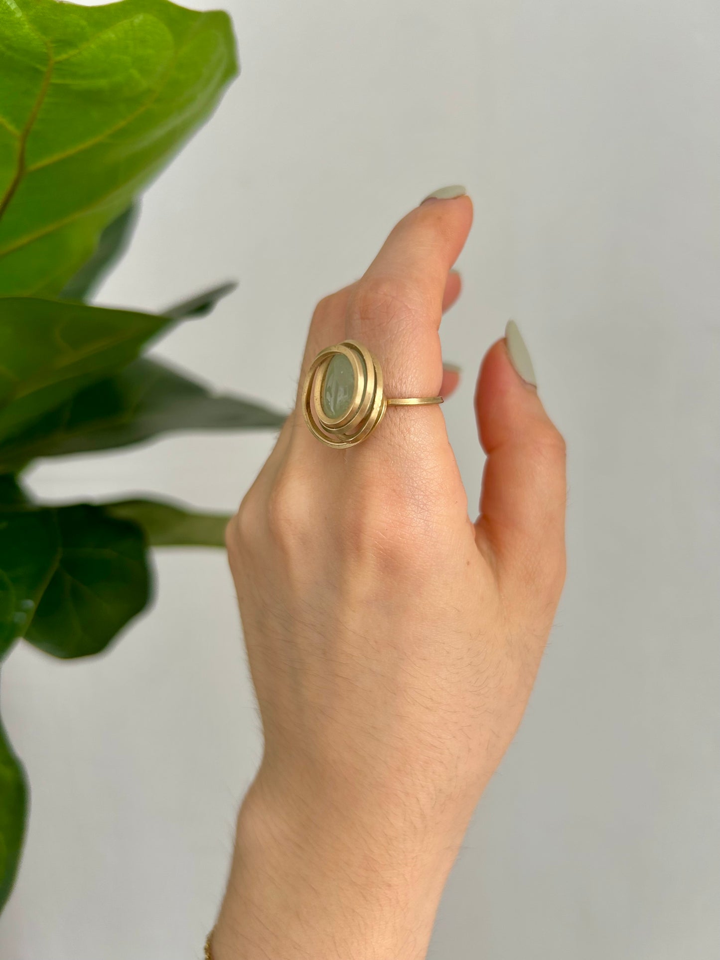 Anillo Aguamarina