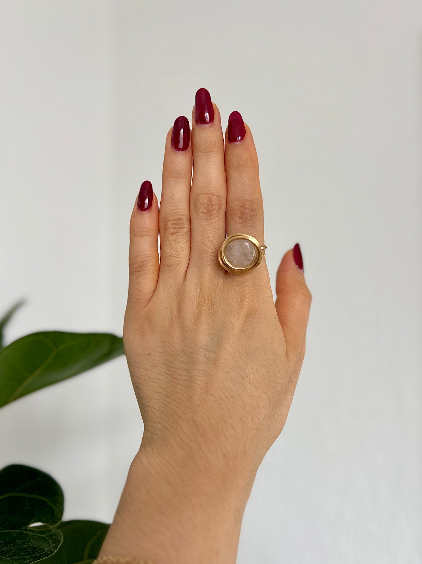 Anillo Cuarzo Rosa
