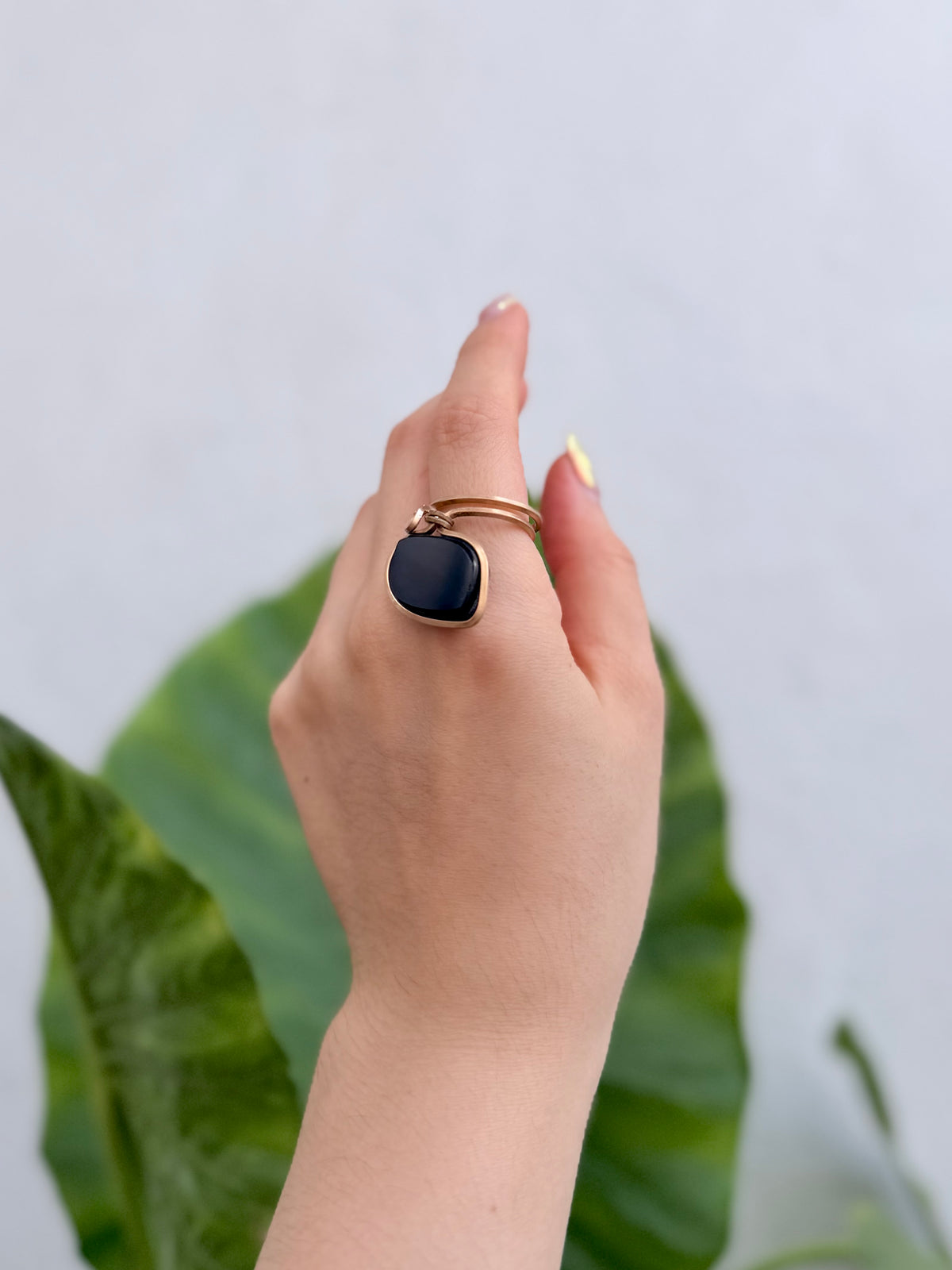 Anillo Obsidiana Negra