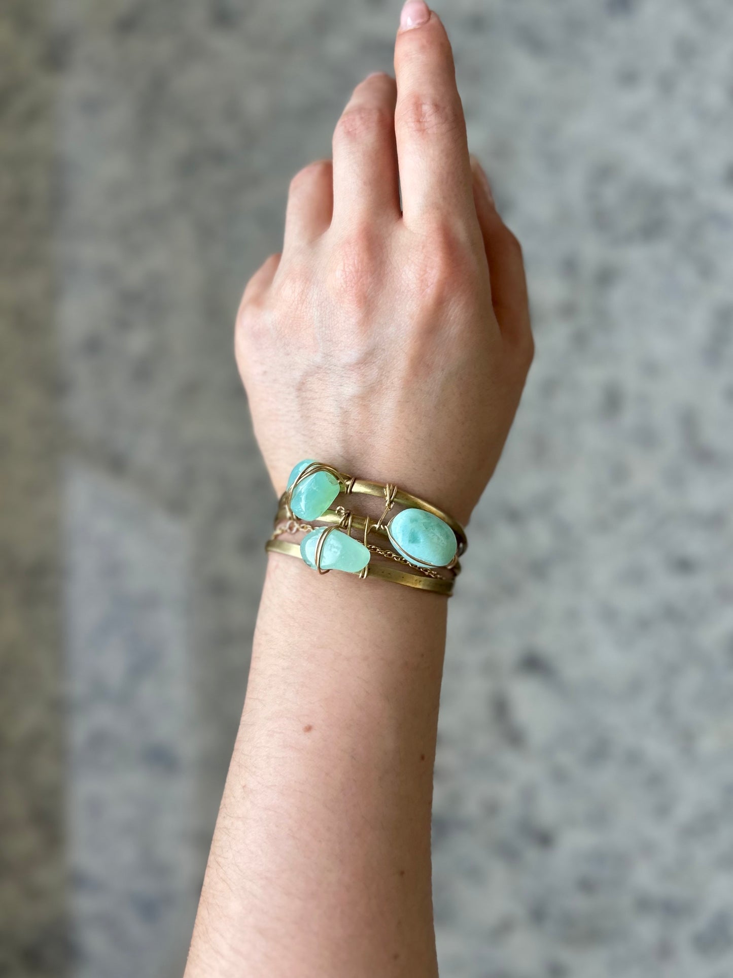 Brazalete Aguamarina