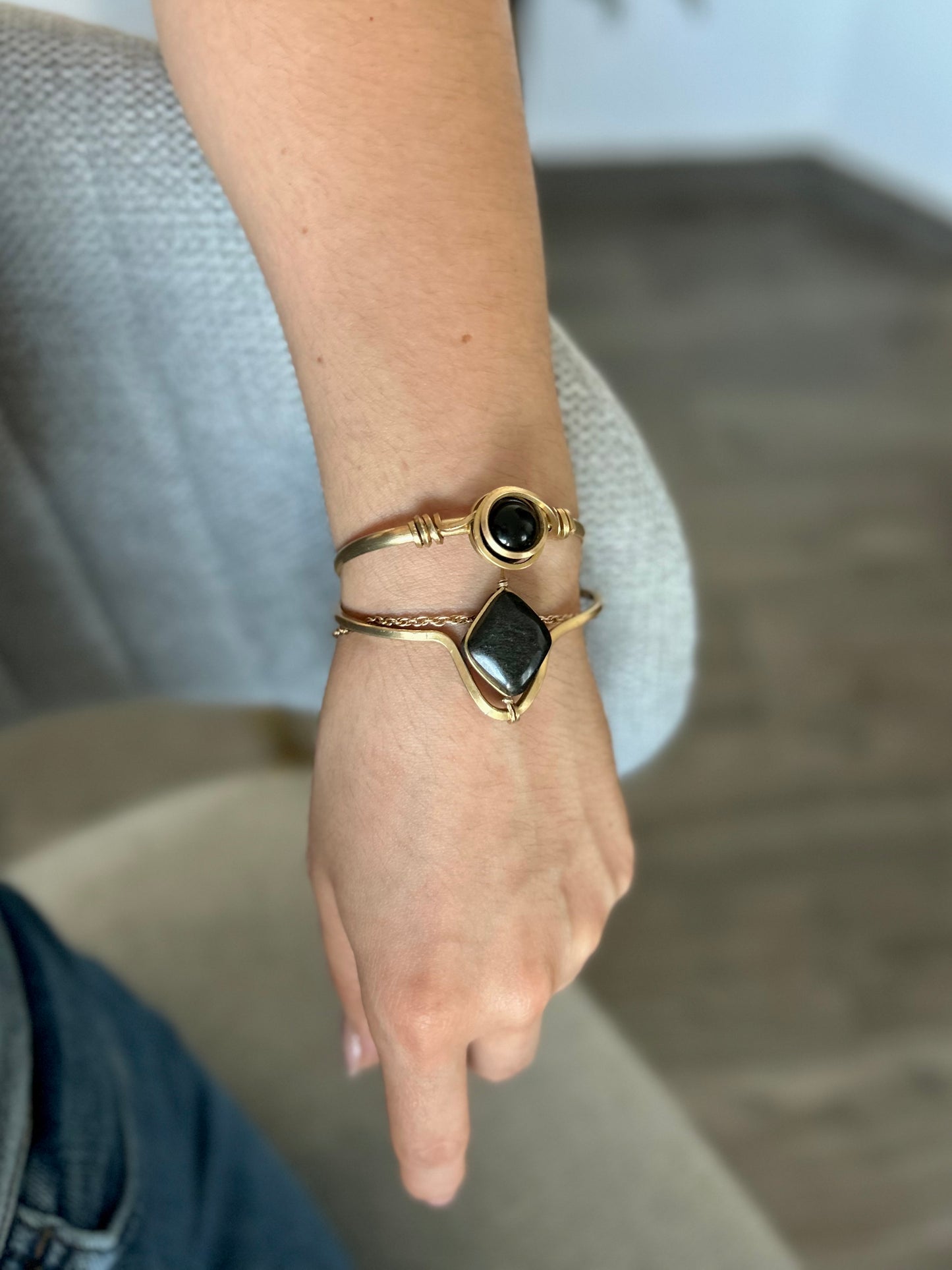 Brazalete Obsidiana Negra