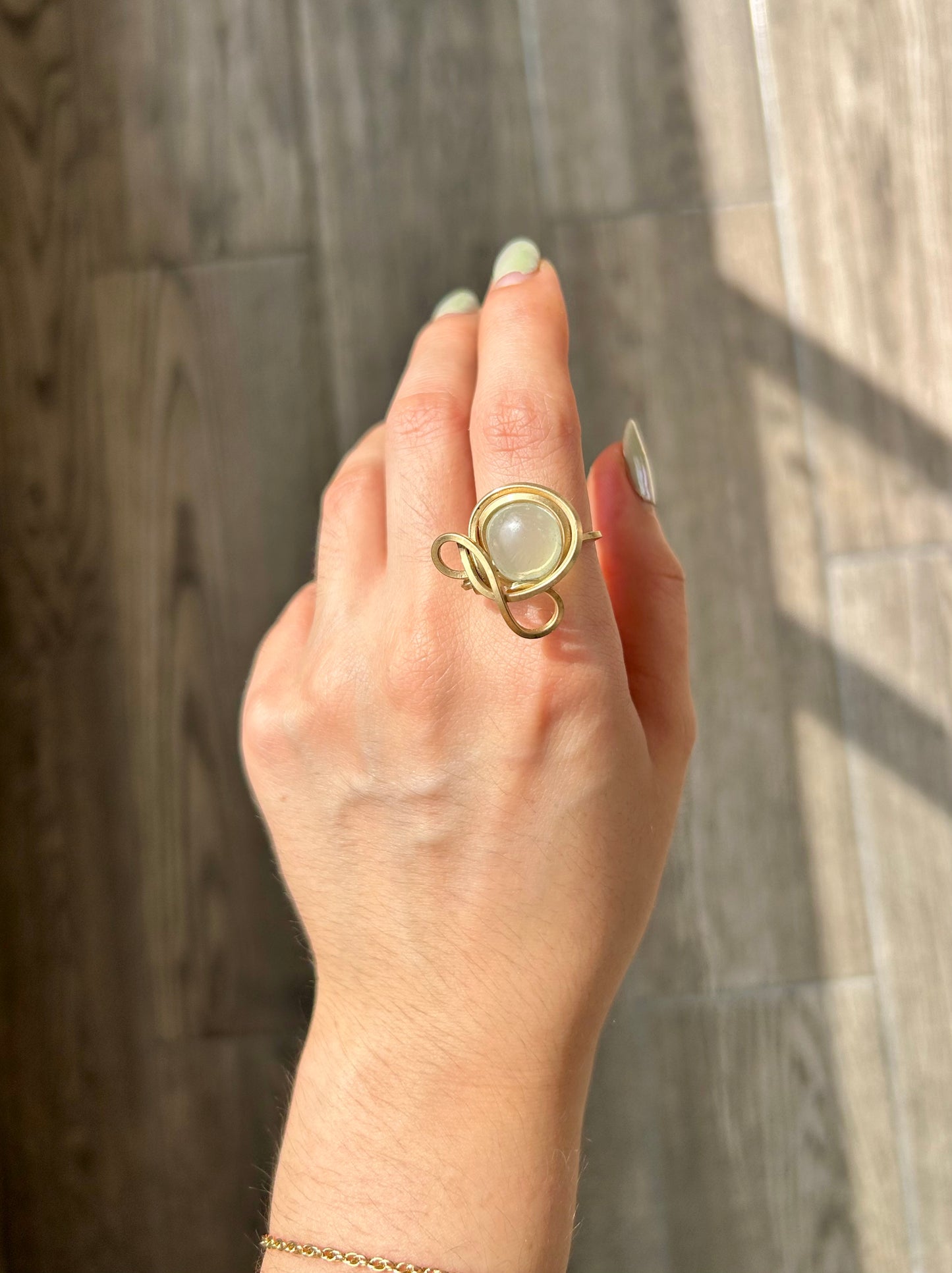 Anillo Aguamarina