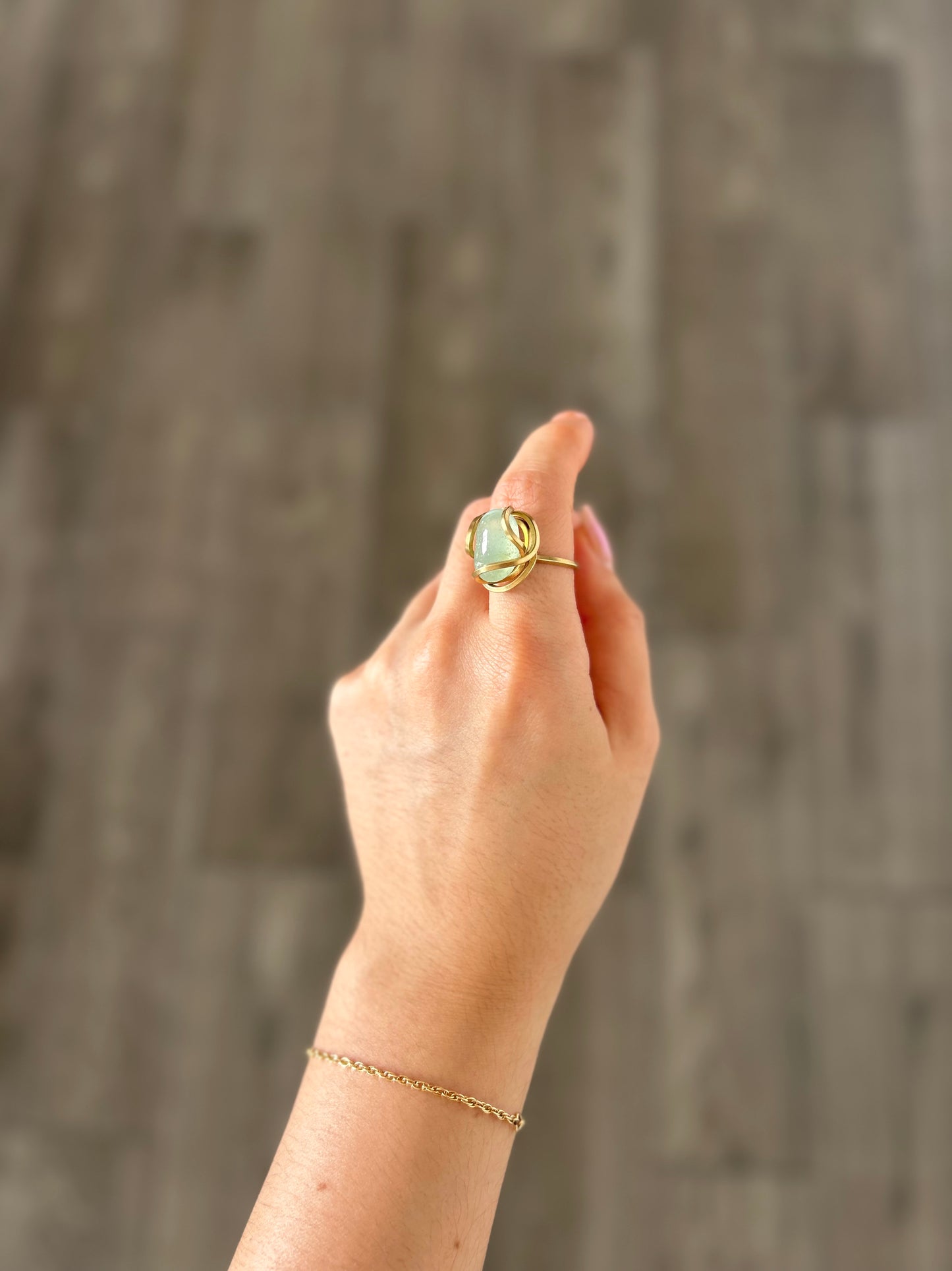 Anillo Aguamarina