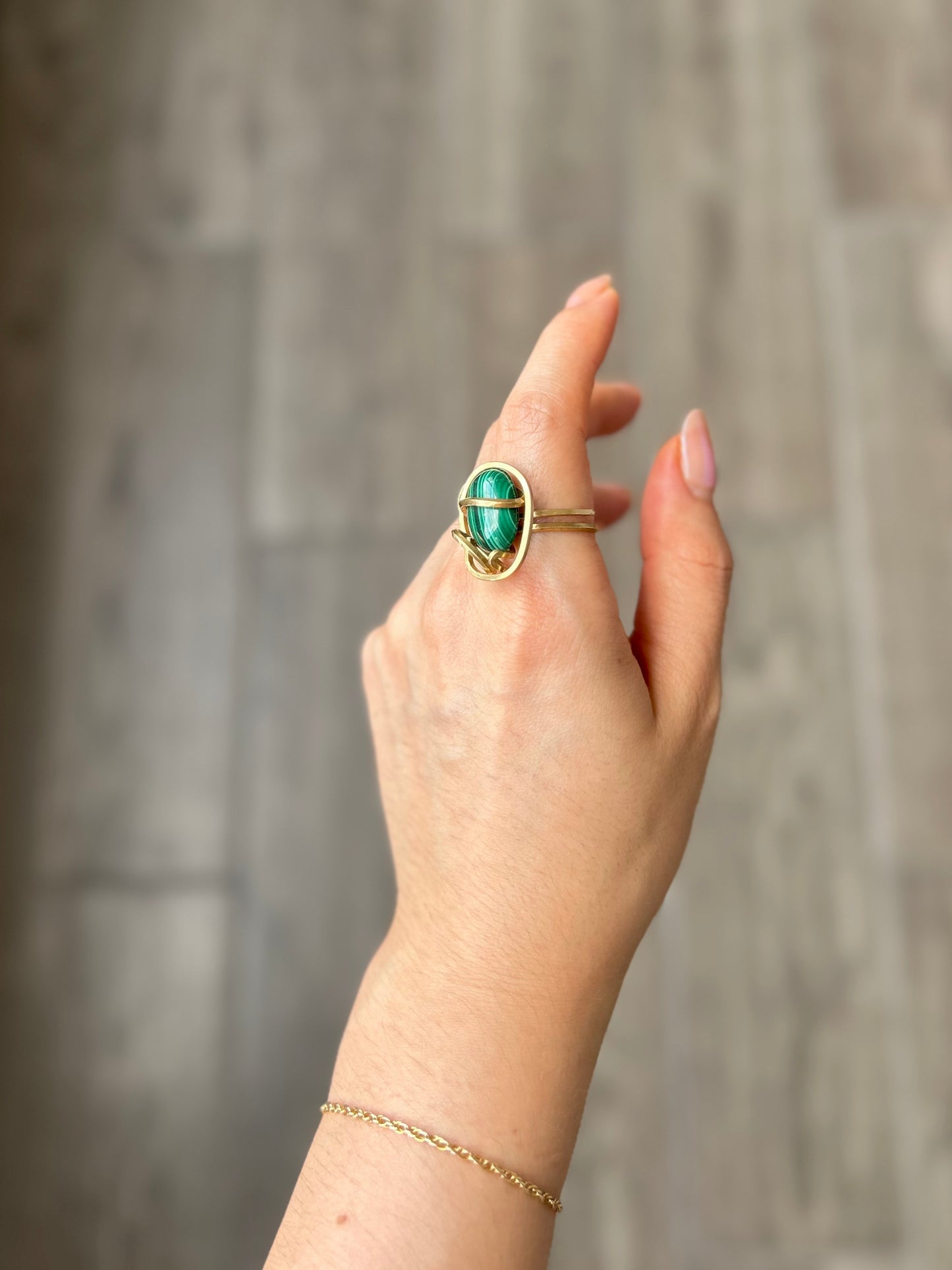 Anillo Malaquita