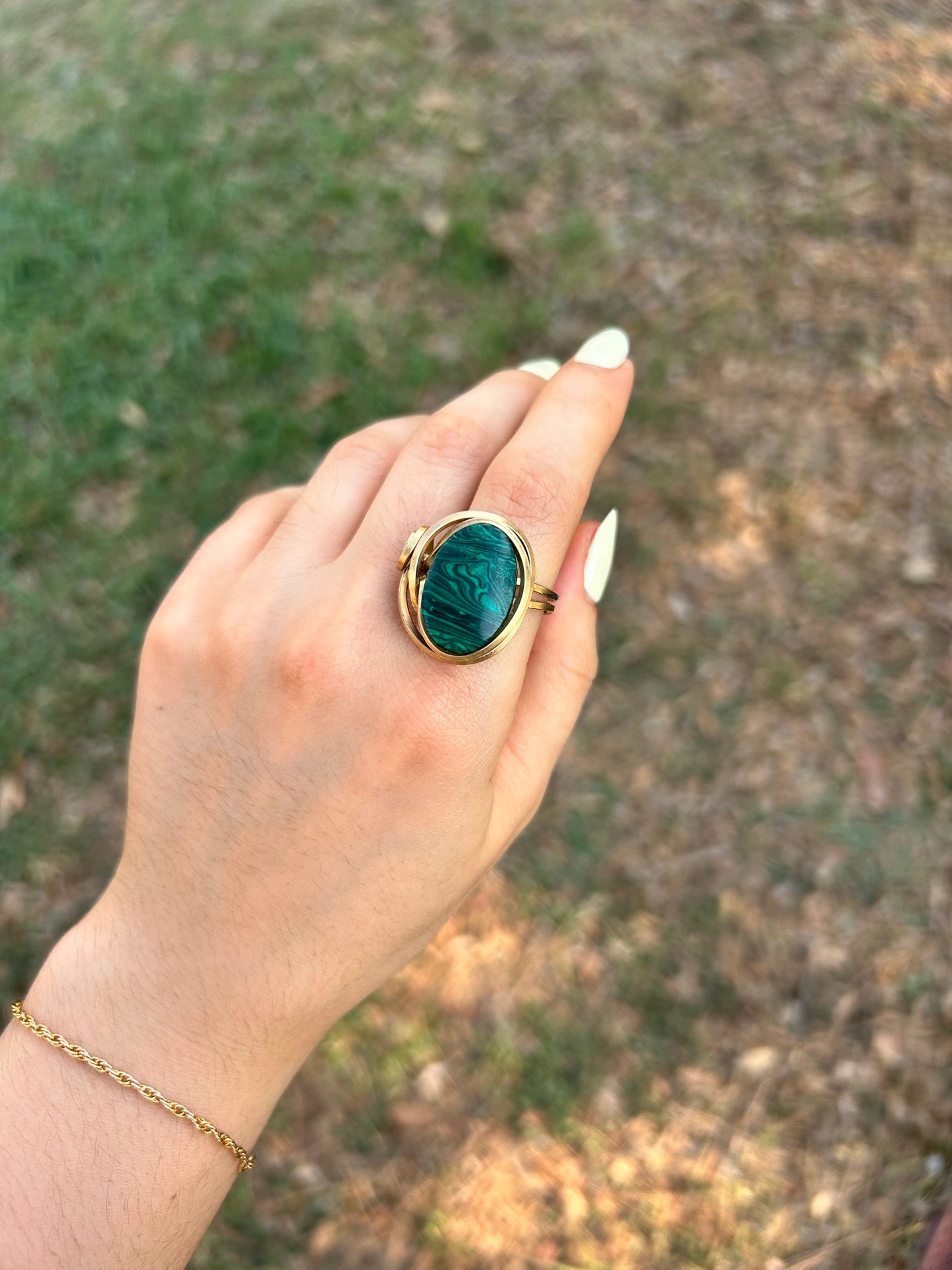 Anillo Malaquita