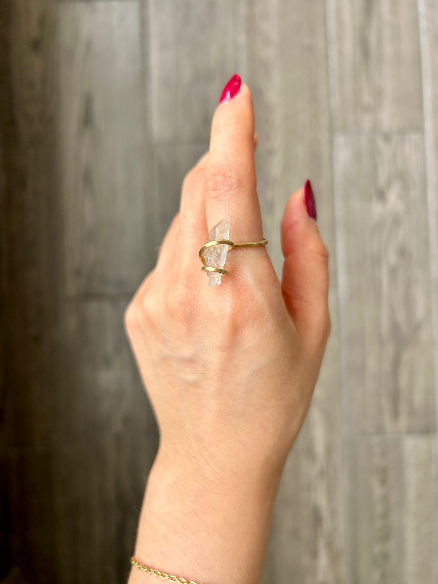 Anillo Cuarzo Transparente