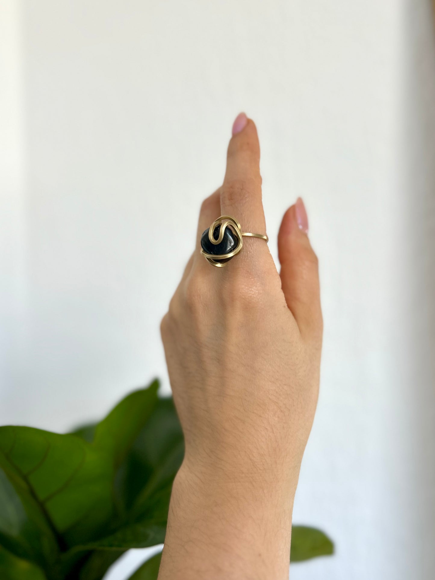 Anillo Obsidiana Negra