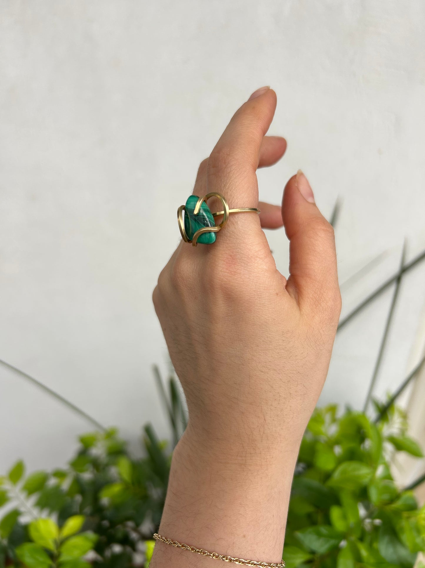 Anillo Malaquita