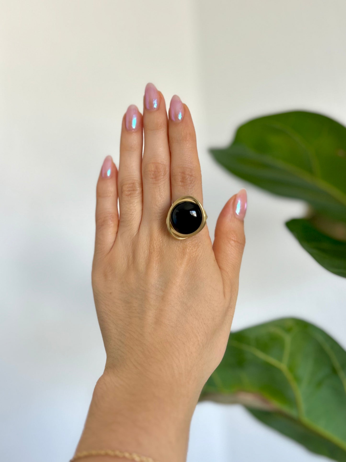 Anillo Obsidiana Negra