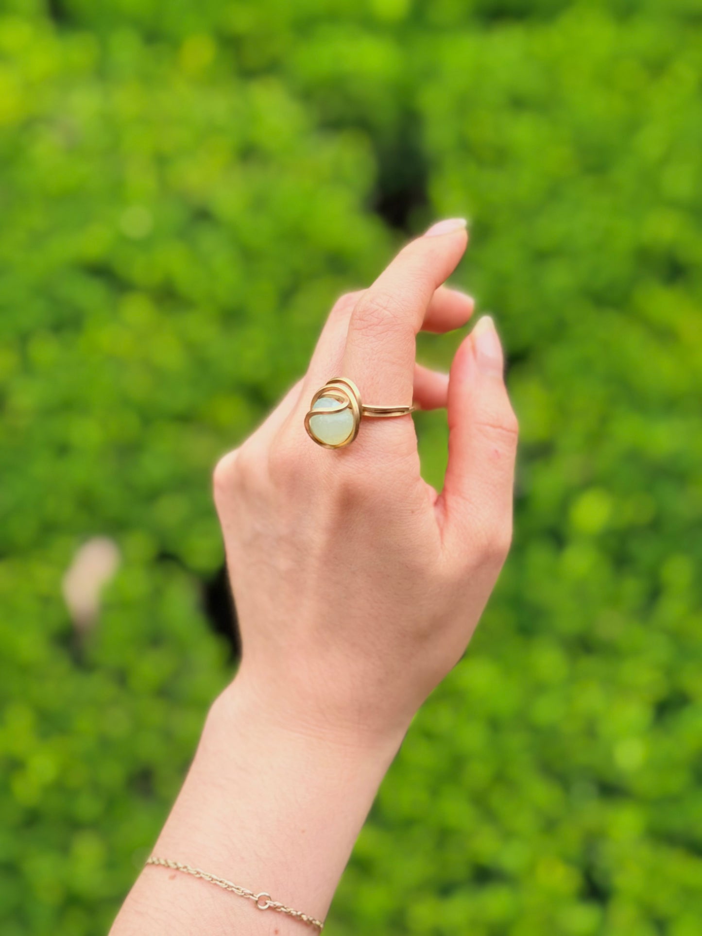 Anillo Aguamarina