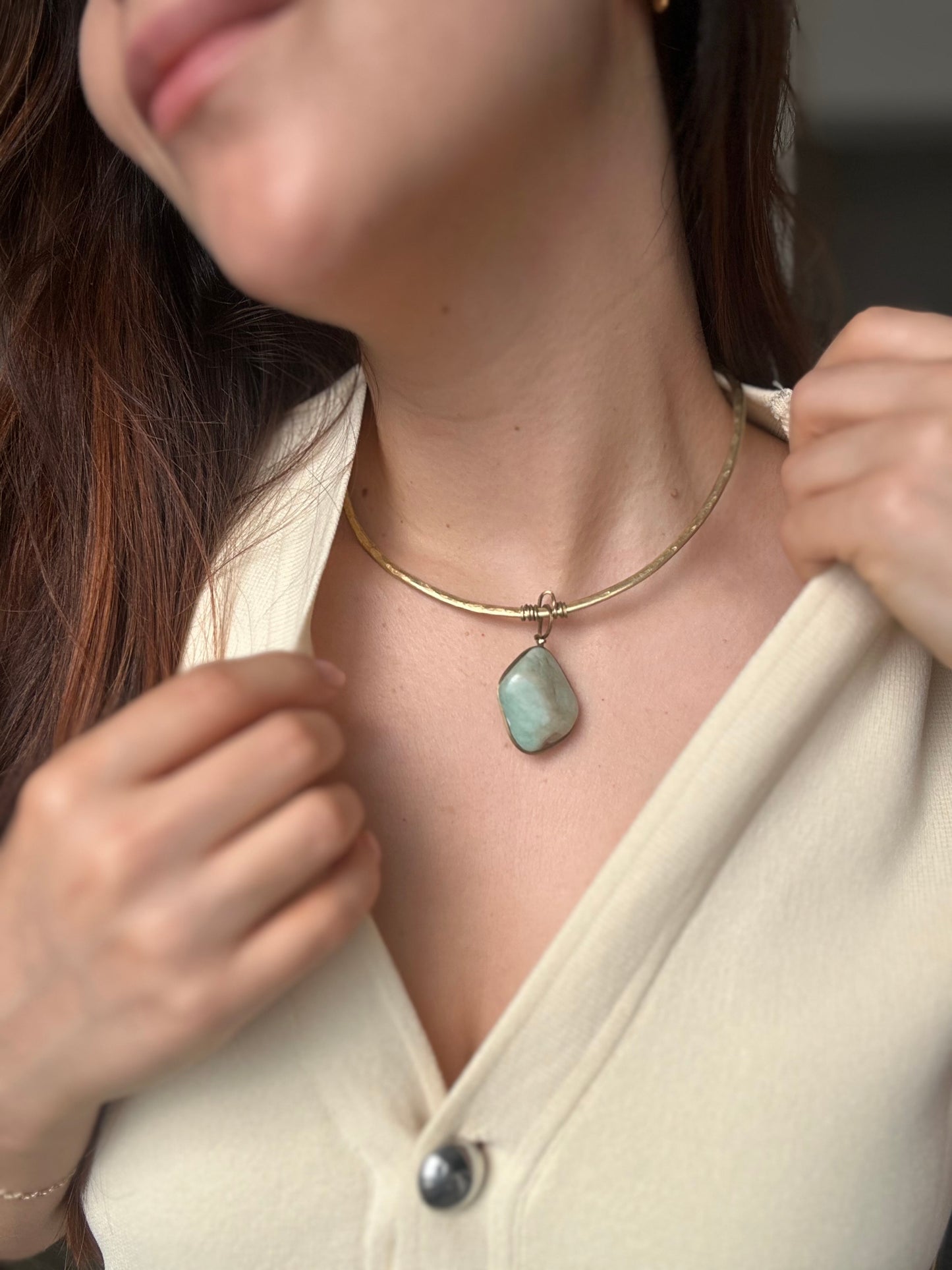 Collar Aguamarina