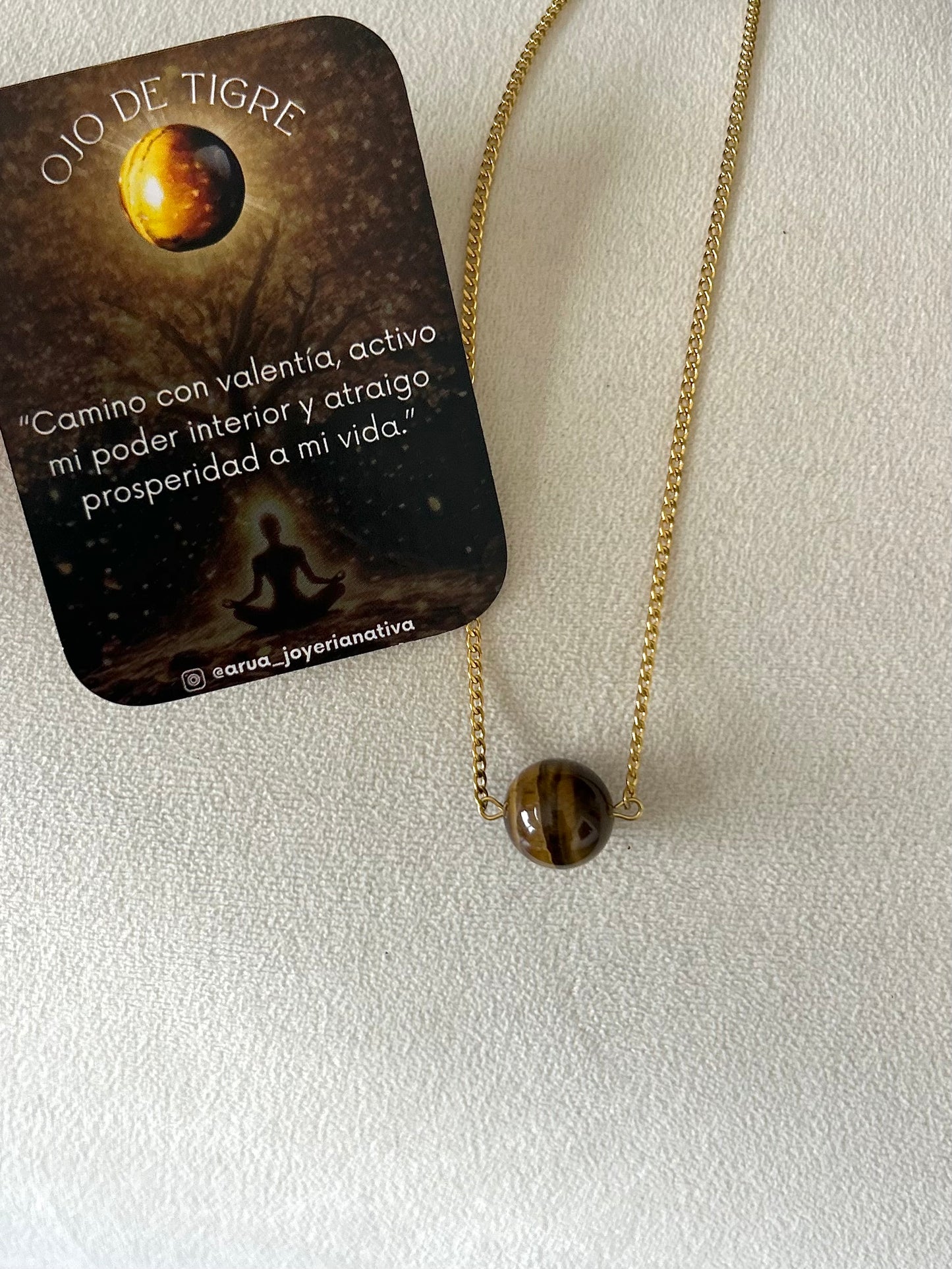 Collar Pop Ojo de Tigre
