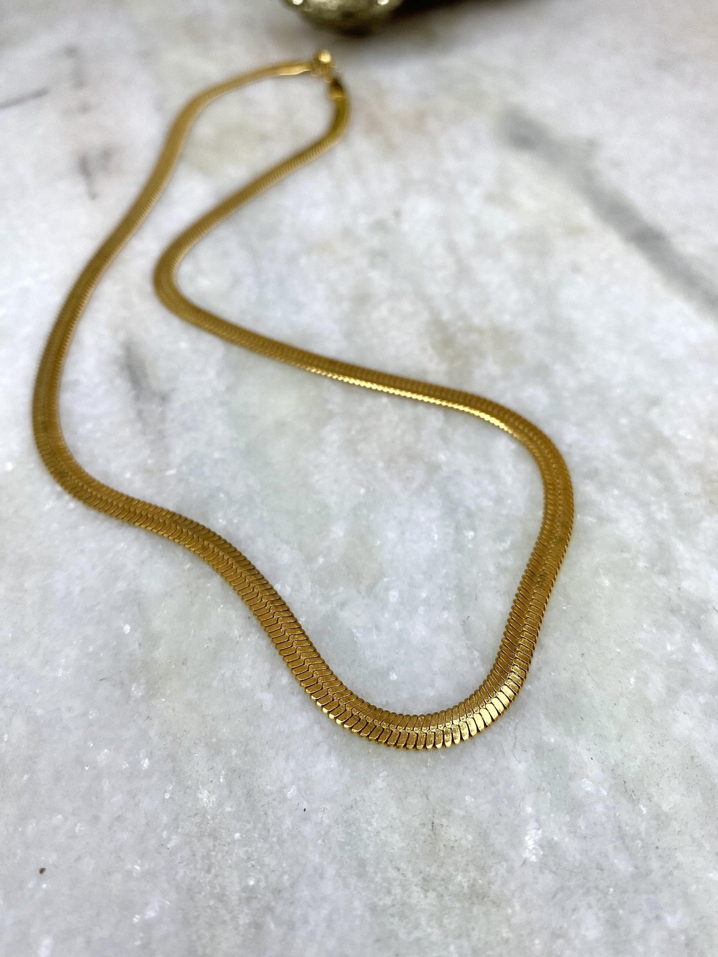 Cadena tejido planchado - Arua Joyería