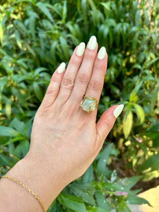 Anillo Aguamarina