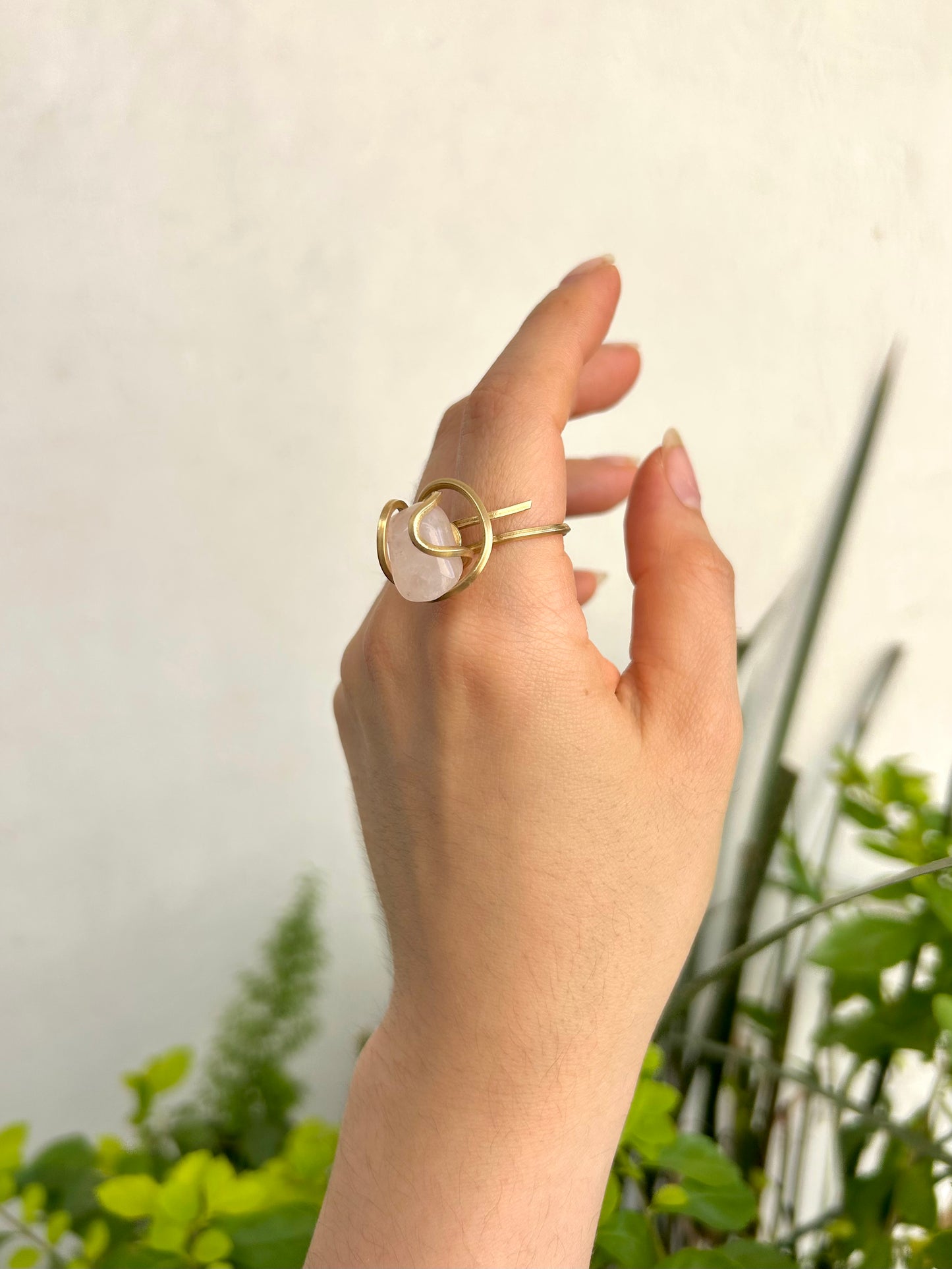Anillo Cuarzo Rosa