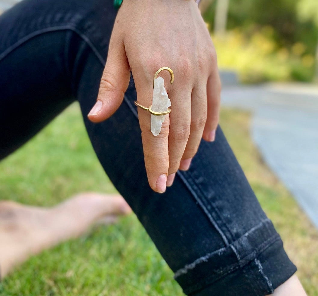 Anillo Cuarzo Transparente