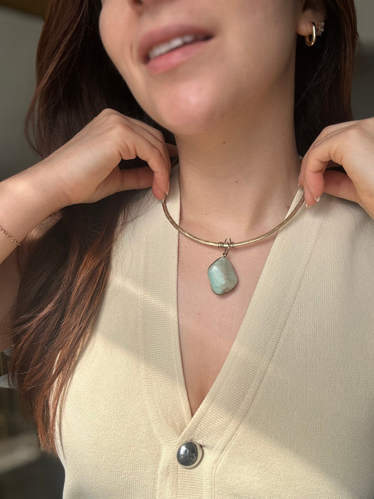 Collar Aguamarina
