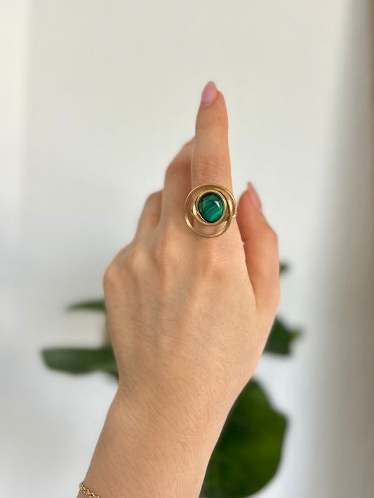 Anillo Malaquita